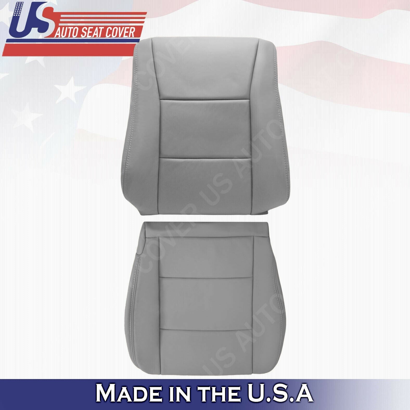 1998 to 2007 FOR Toyota Land Cruiser Driver Bottom &Top Leather Cover Gray