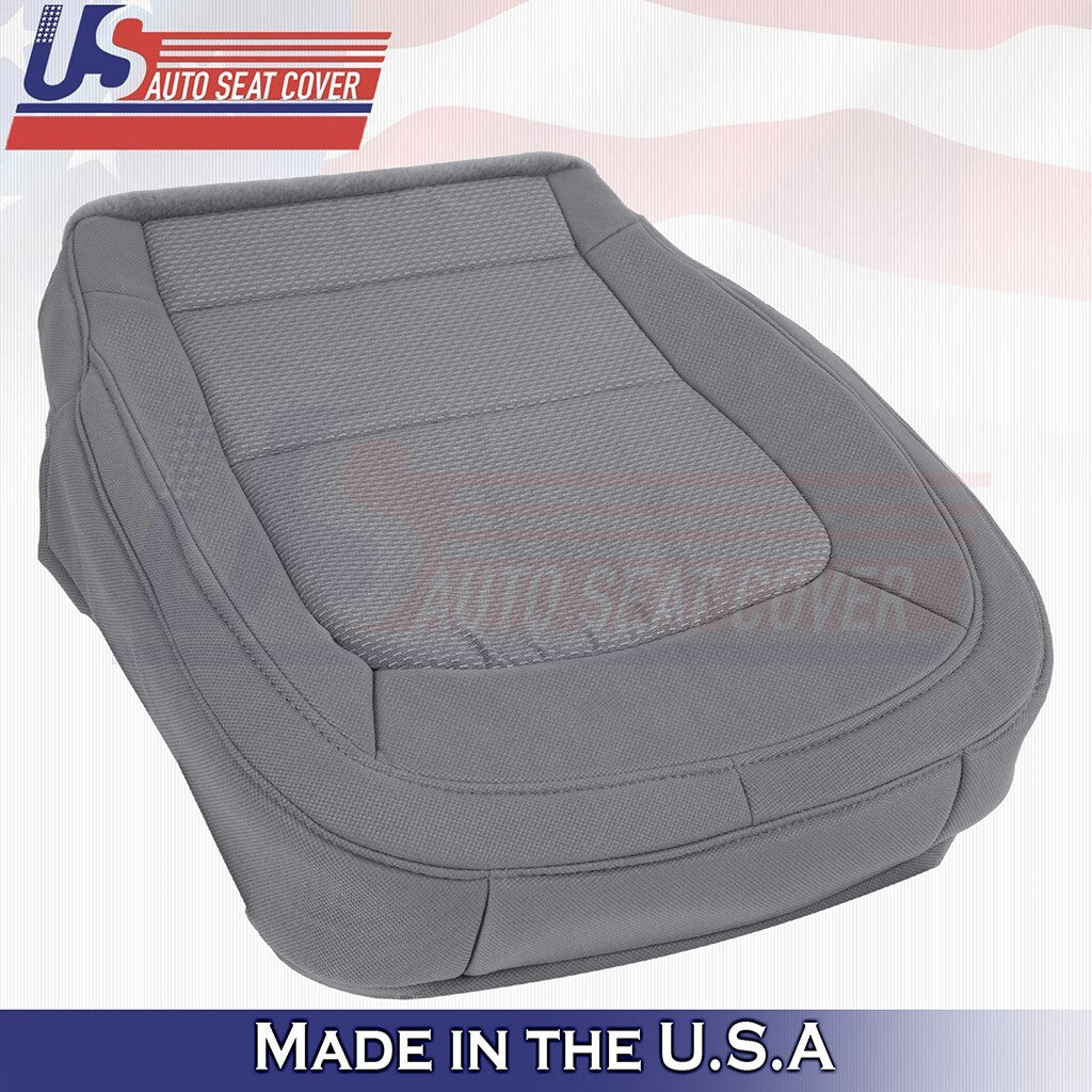 2015 to 2021 For Chevy Colorado Front Passenger Bottom Cloth Seat Cover Gray