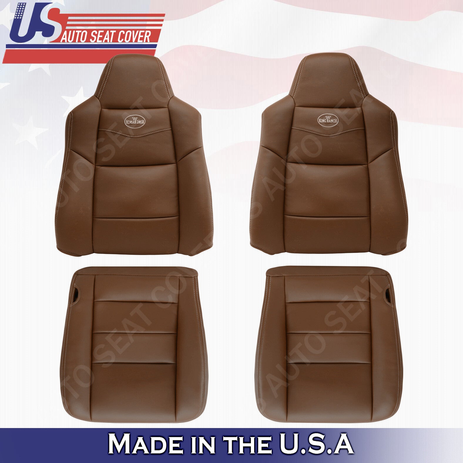 2003 2004 2005 2006 2007 Ford F250 Crew Cab *KING RANCH* Front Vinyl Seat Covers