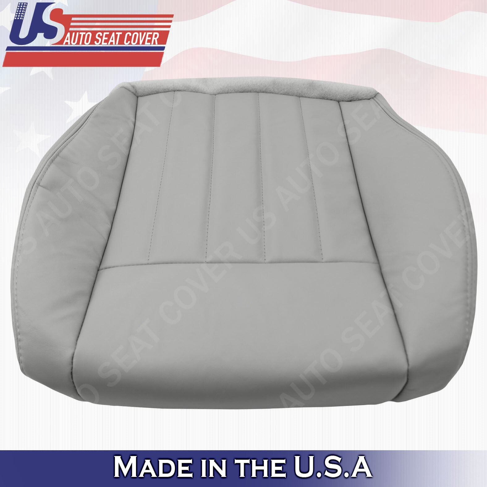 2005 2006 2007 Fits Jeep Liberty PASSENGER Bottom Leather Seat Cover Light Gray