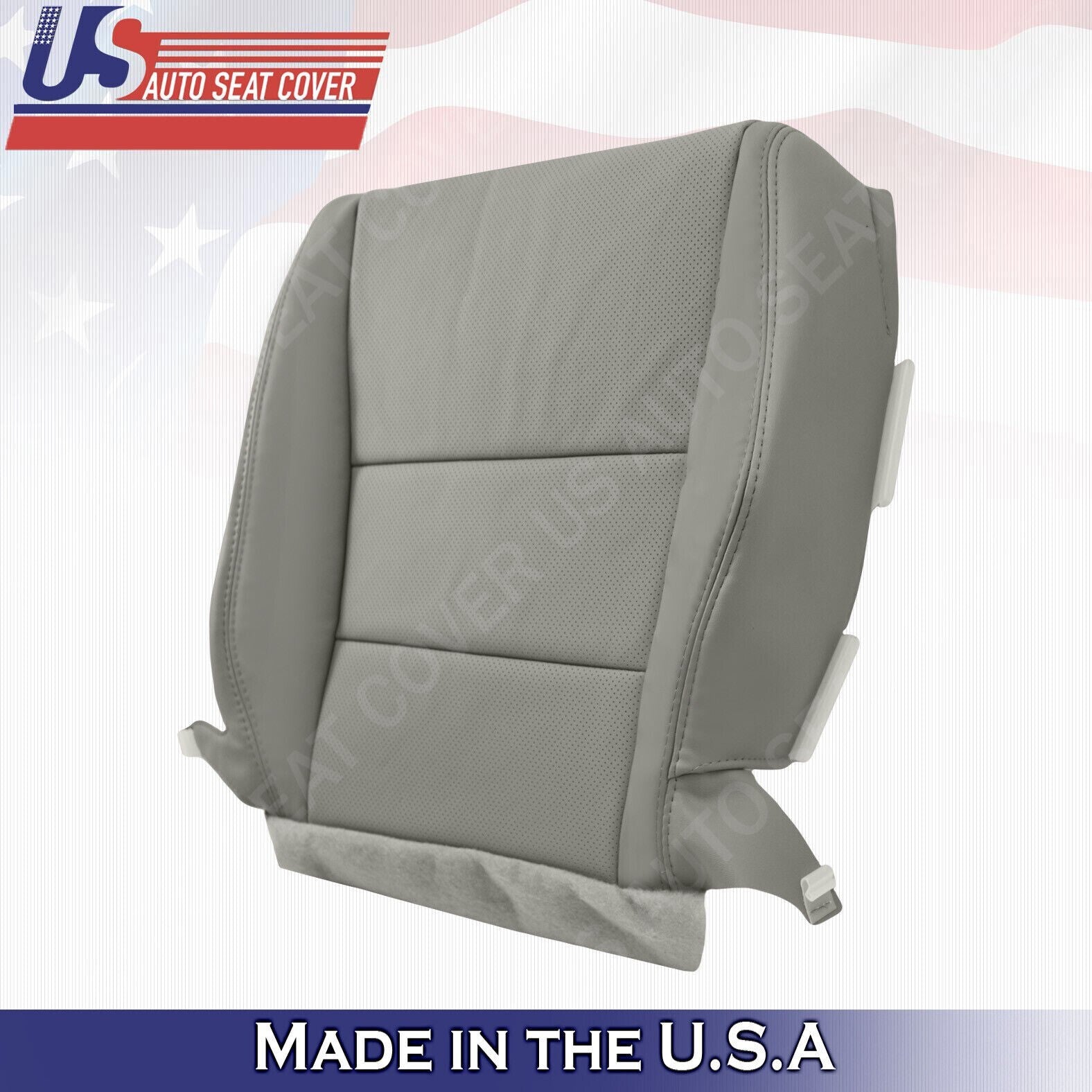 2011 2012 For Acura RDX Driver Top & Bottom Synthetic Perf Leather Covers Gray
