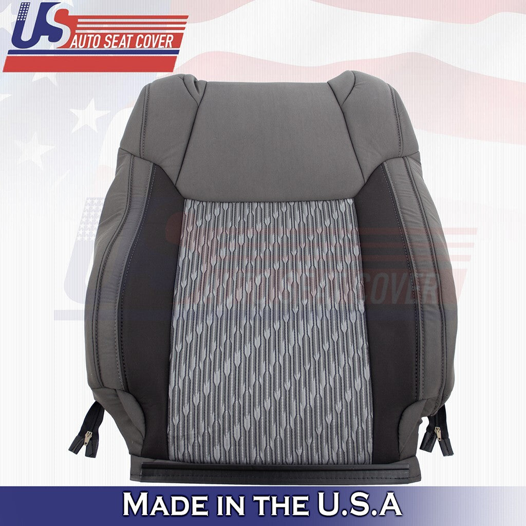 2018 2019 2020 2021 Fits Toyota Tundra Driver Top Bottom Cloth Cover 2-Tone Gray