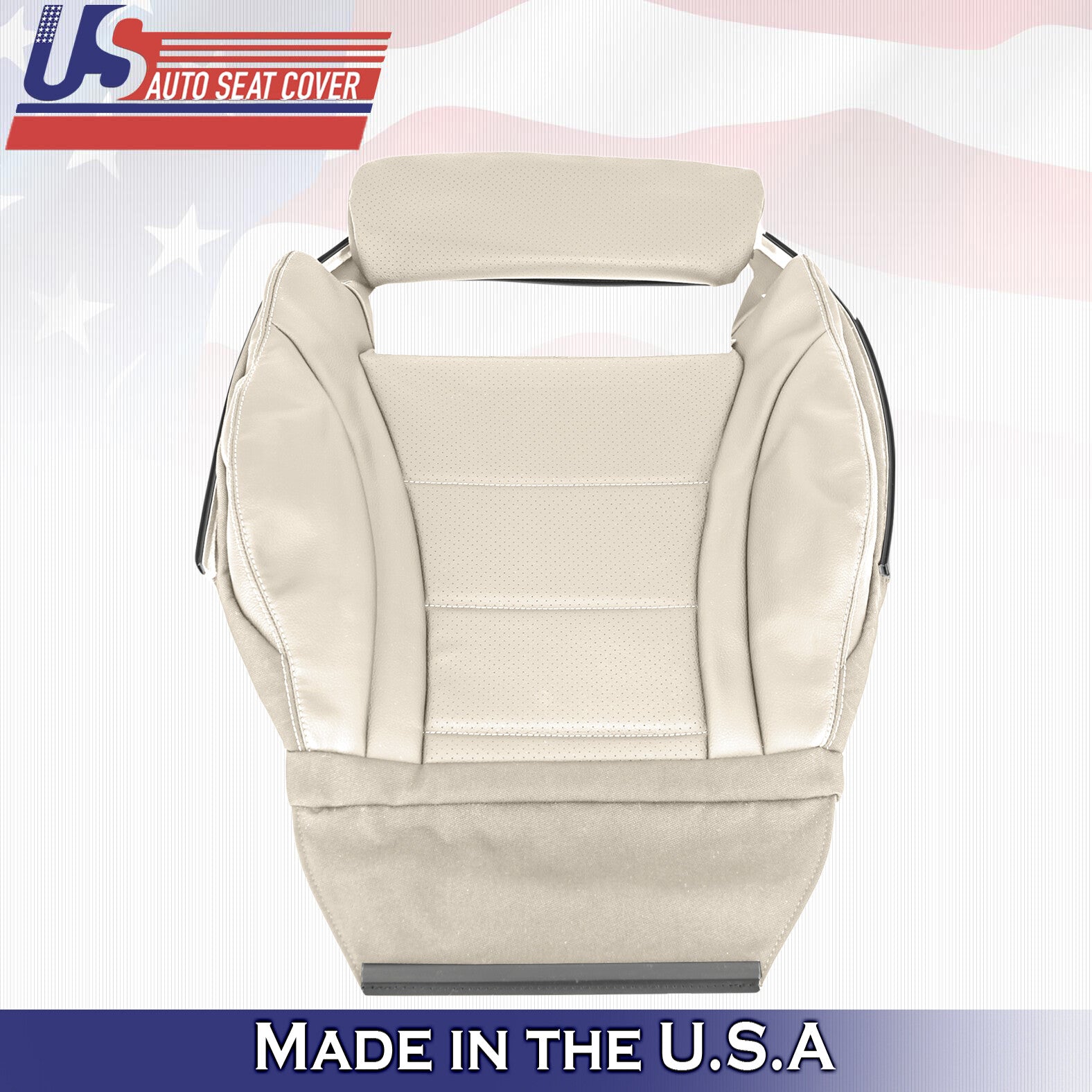 2020 2021 For Mercedes Benz GLC Passenger Side Bottom Leather Seat Cover Tan