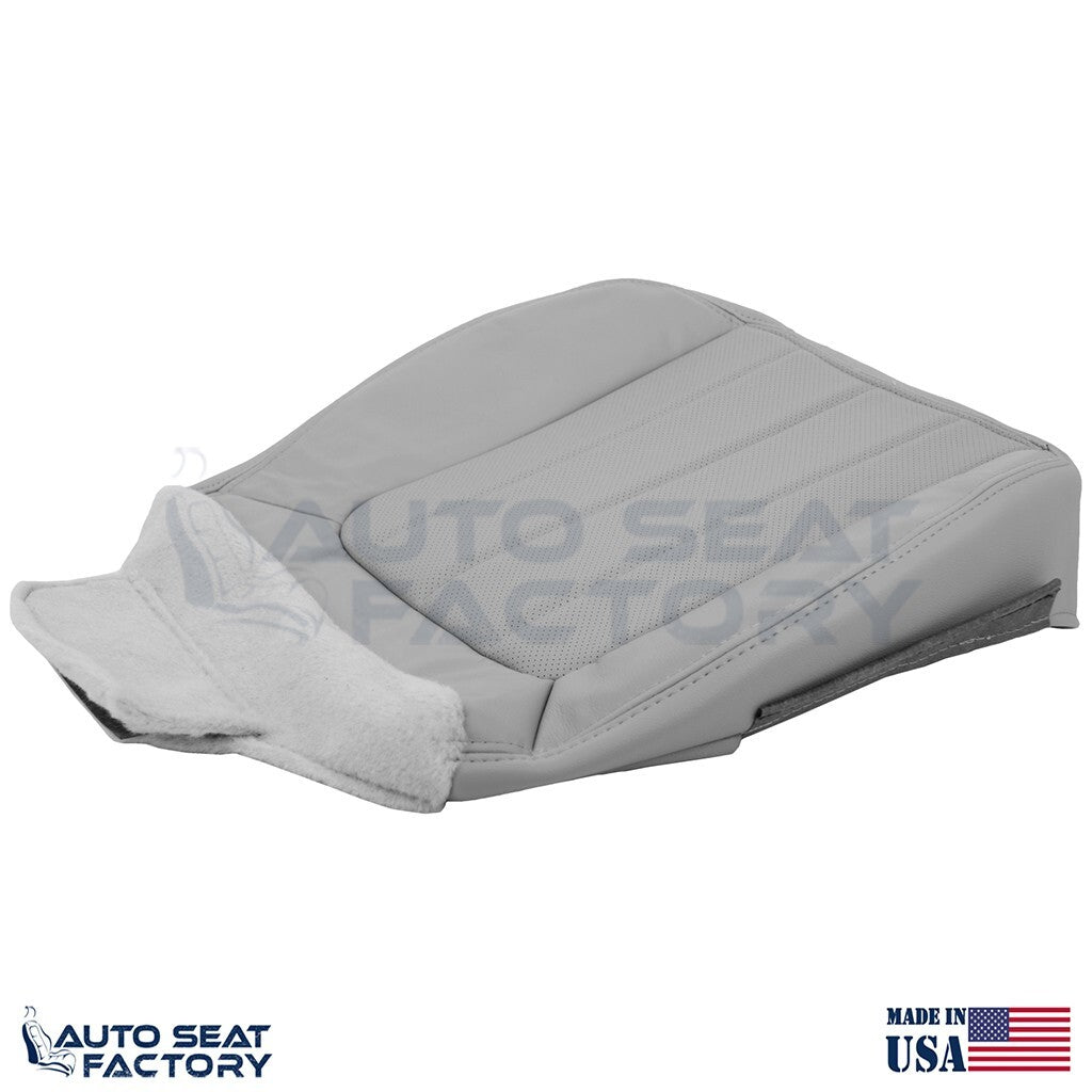 2003 Fits Lincoln LS LEFT & RIGHT Bottom Med. Ash Leather Seat Cover, Perf.