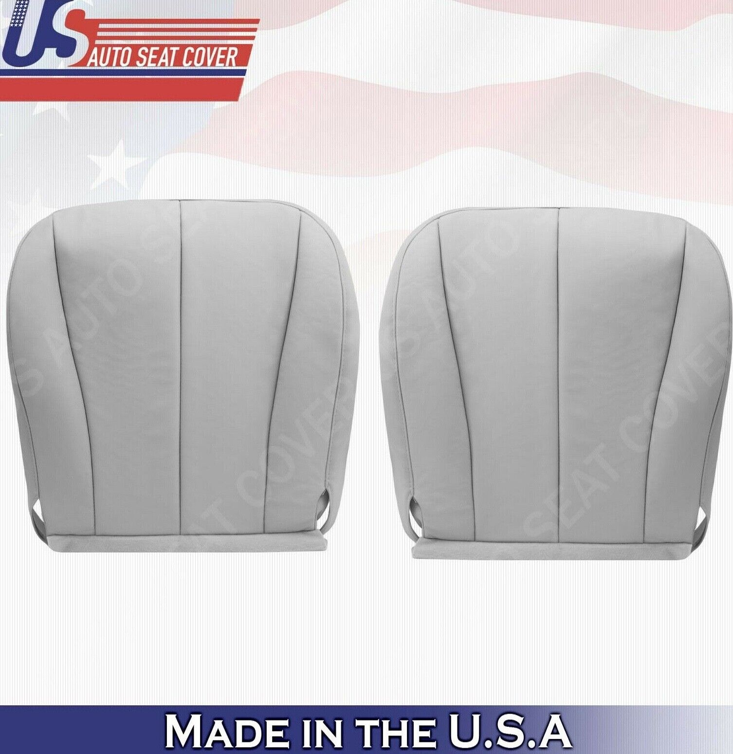 2007 to 2011 For Toyota Camry Driver Passenger Bottom Leather Seat Covers Gray