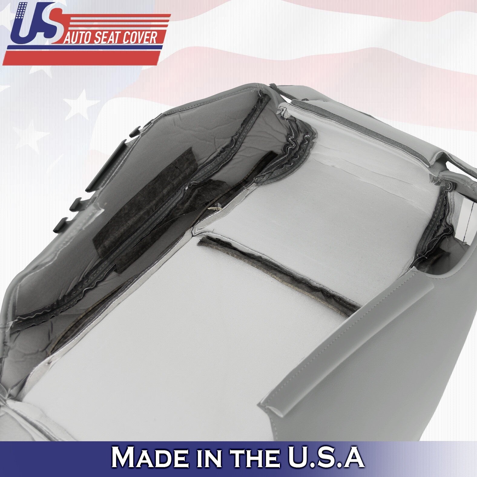 2003 2004 2005 For Honda Pilot Front Set Top &Bottom Leatherette Cover Gray