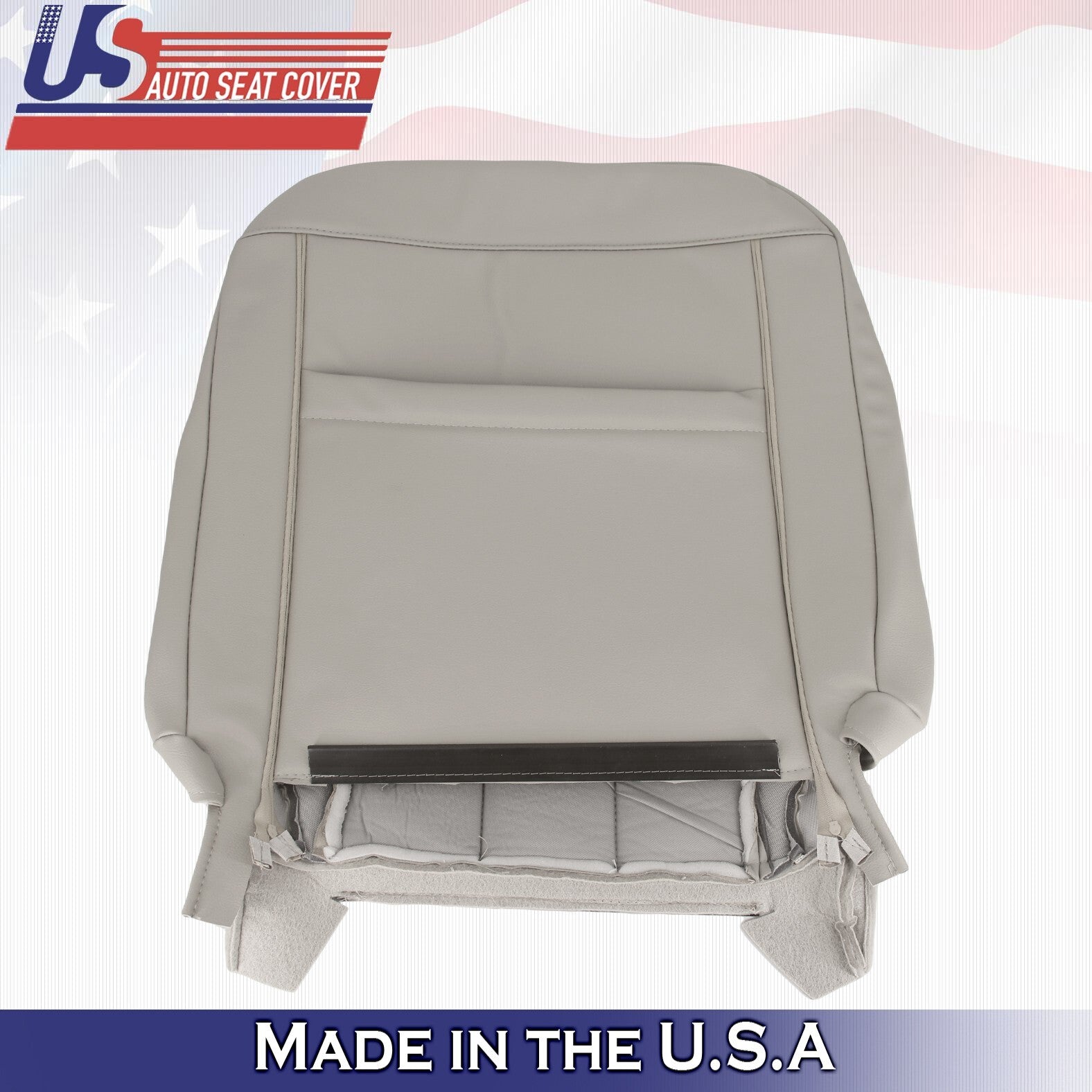 2011 For Mercury Grand Marquis Driver & Passenger Top Leather Seat Covers Gray