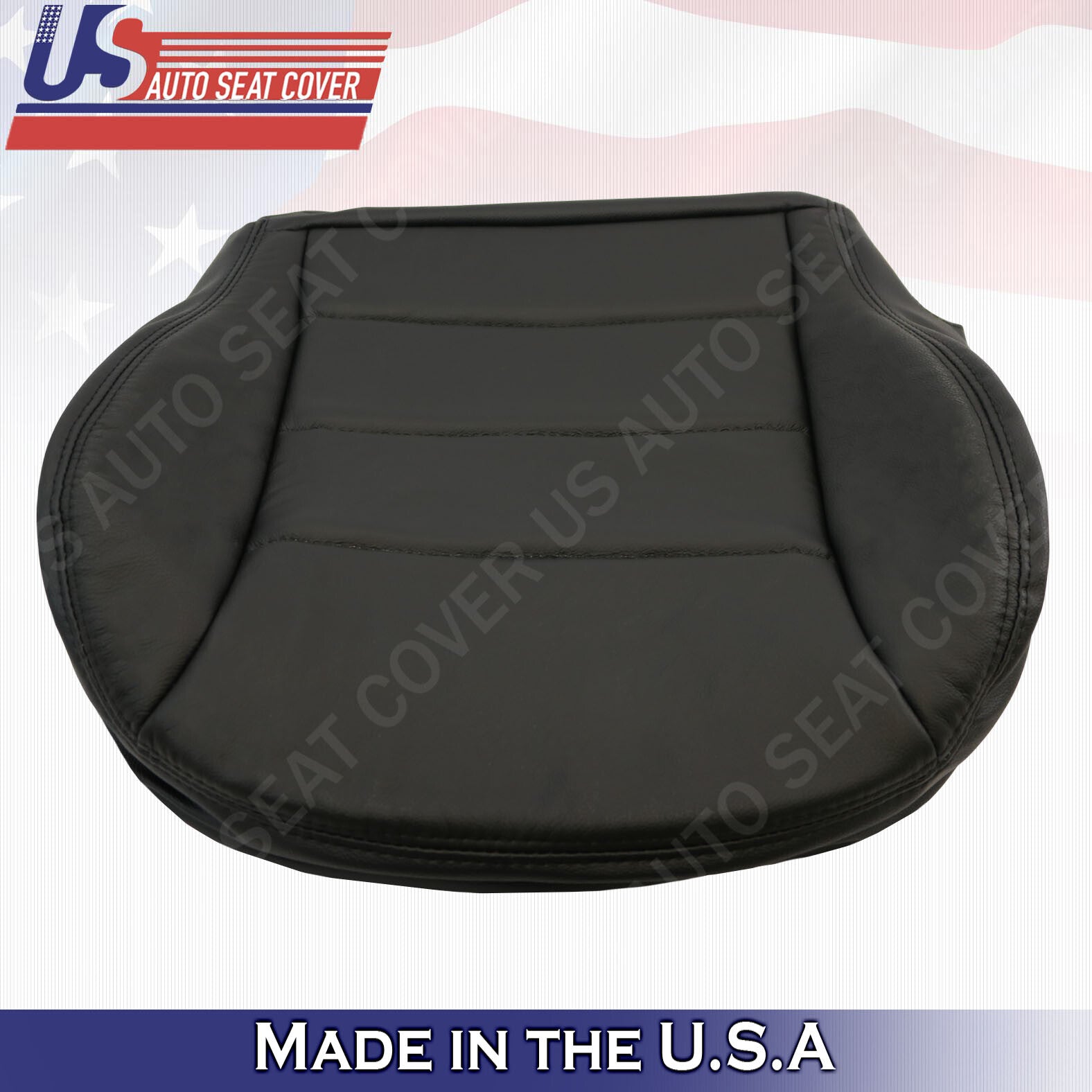 For 1999 TO 2004 Volkswagen Jetta PASSENGER Bottom Leather Seat Cover Black