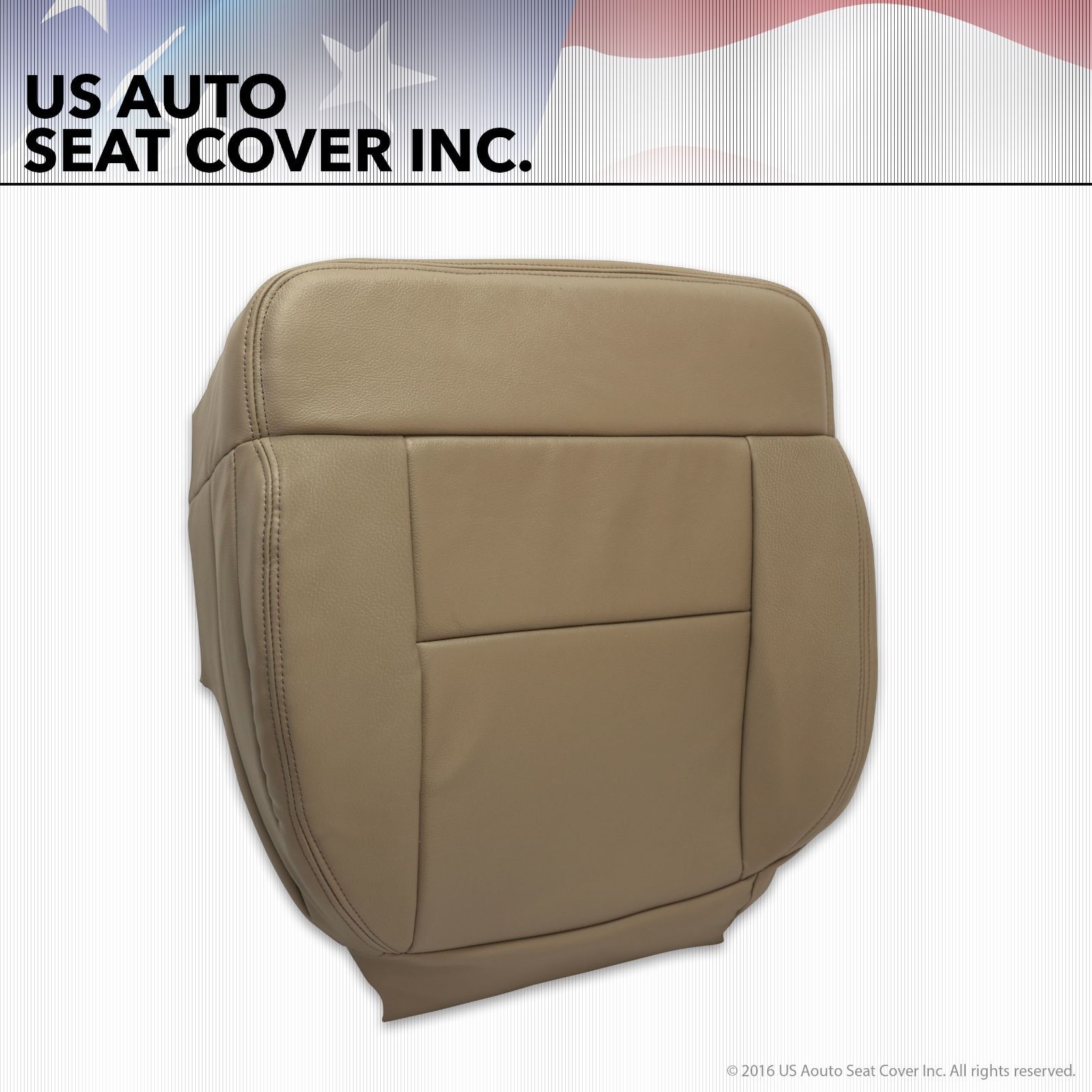 2005 2006 2007 2008 Ford F150 Driver Bottom Replacement Leather Seat Cover Tan