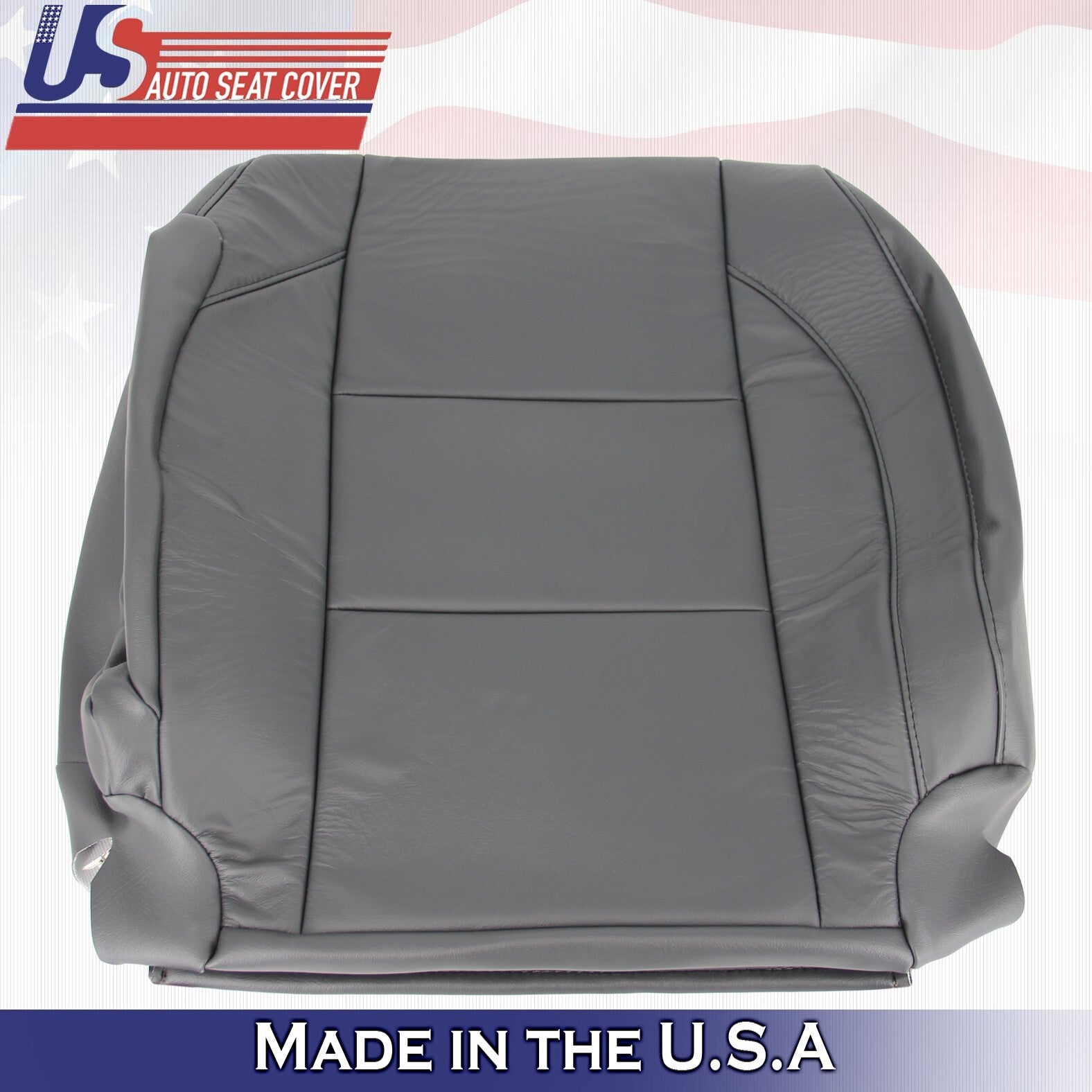 2005 to 2015 For Nissan Armada Titan Passenger Side Top Leather Seat Cover Gray