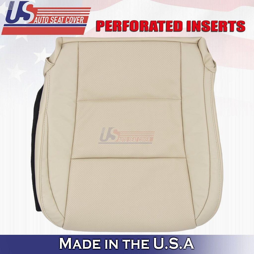 2013 to 2018 For Lexus ES350 Driver & Passenger Bottoms Leather Seat Cover Tan