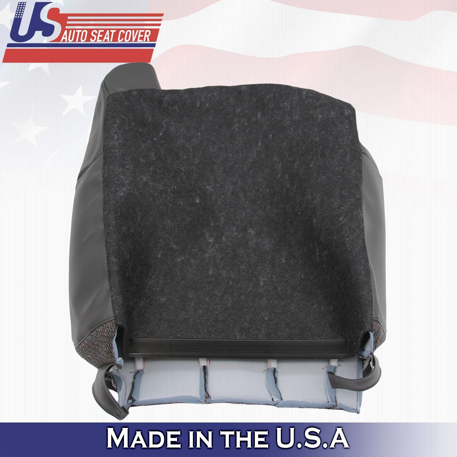 1999-2002 For Chevy Silverado 1500 WT Cloth Driver Top Seat Cover Dark Graphite