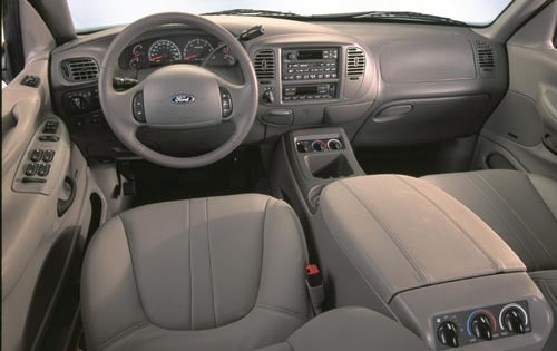 1997 98 To 2002 Ford Expedition Eddie-Bauer Driver Bottom Leather Seat Cover Tan