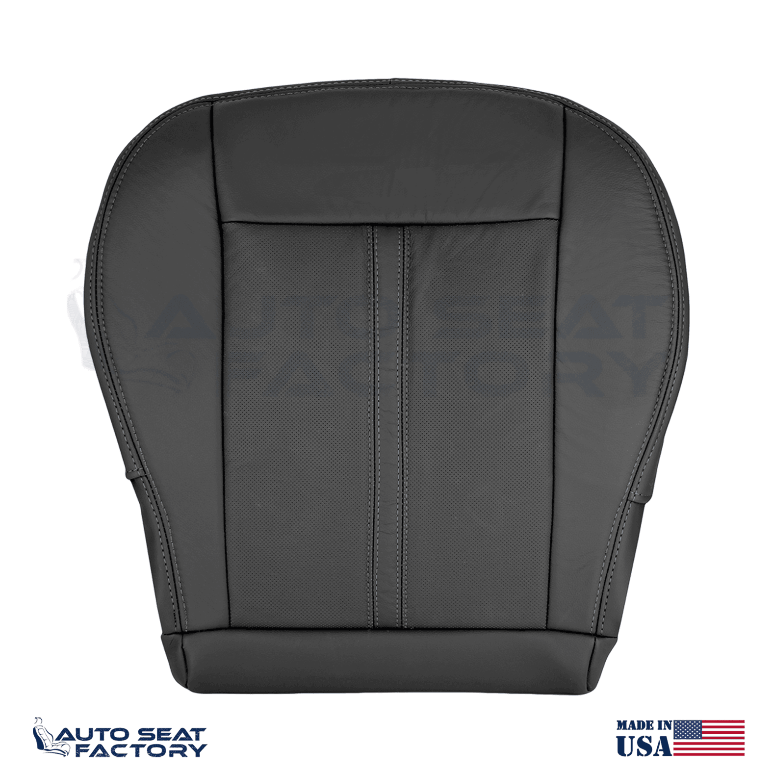 Replacement 2010 - 2016 Fits Cadillac SRX Ebony Vinyl Seat Covers, Perforated