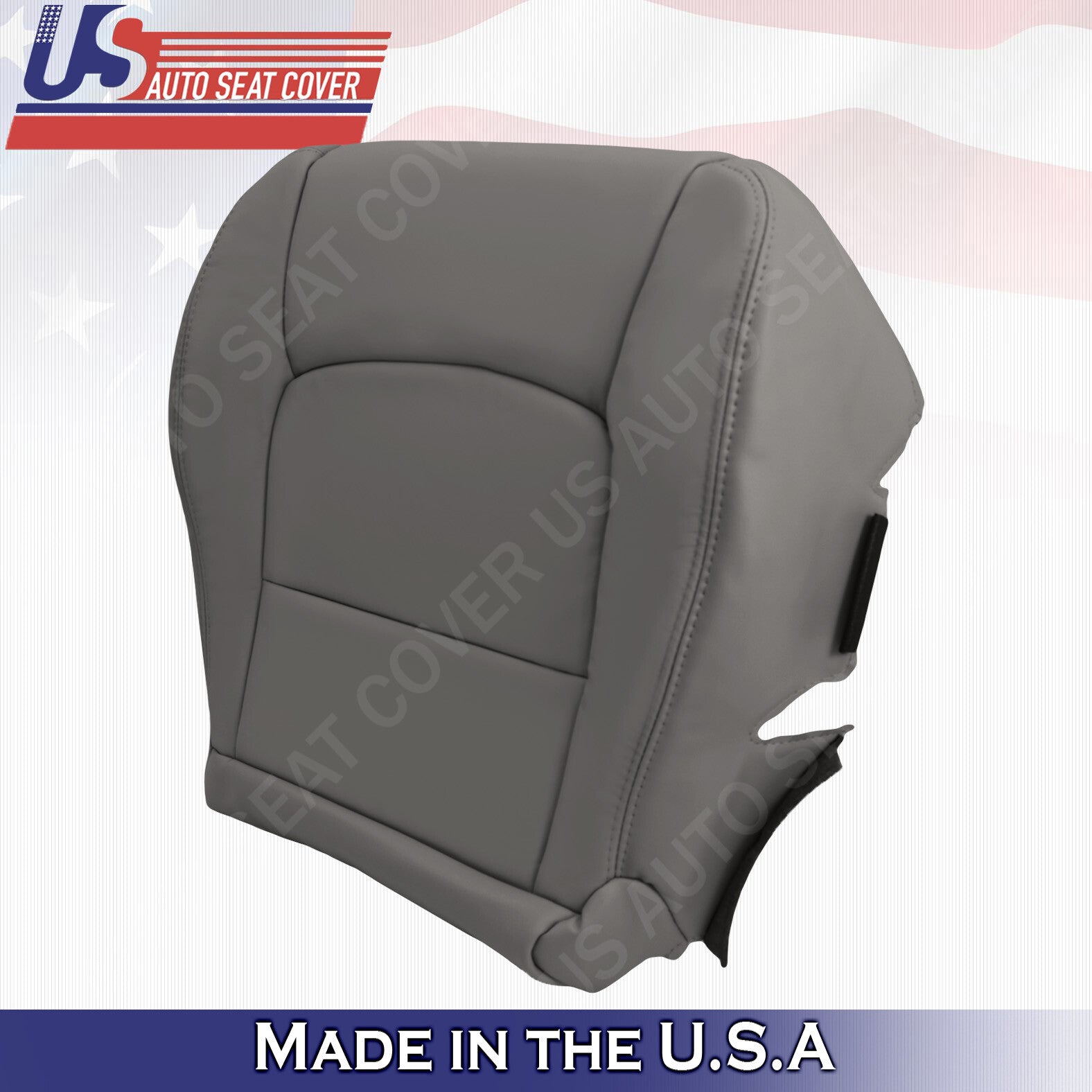 Passenger Side Bottom Leather Seat Cover Color Gray Fit 1998 to 2007 Lexus LX470