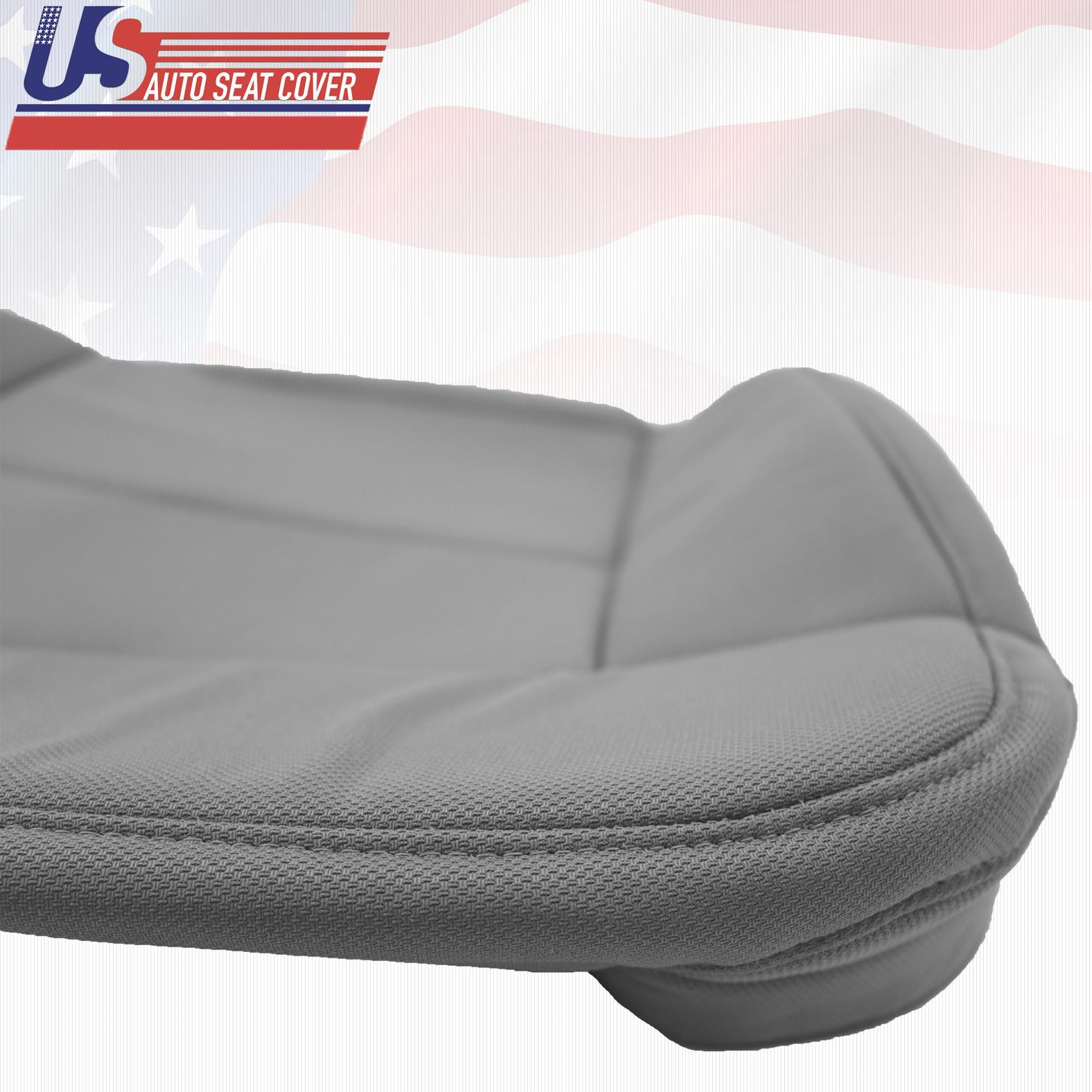 2004 Ford F150 Lariat Driver Side Bottom Replacement Cloth Seat Cover FLINT GRAY