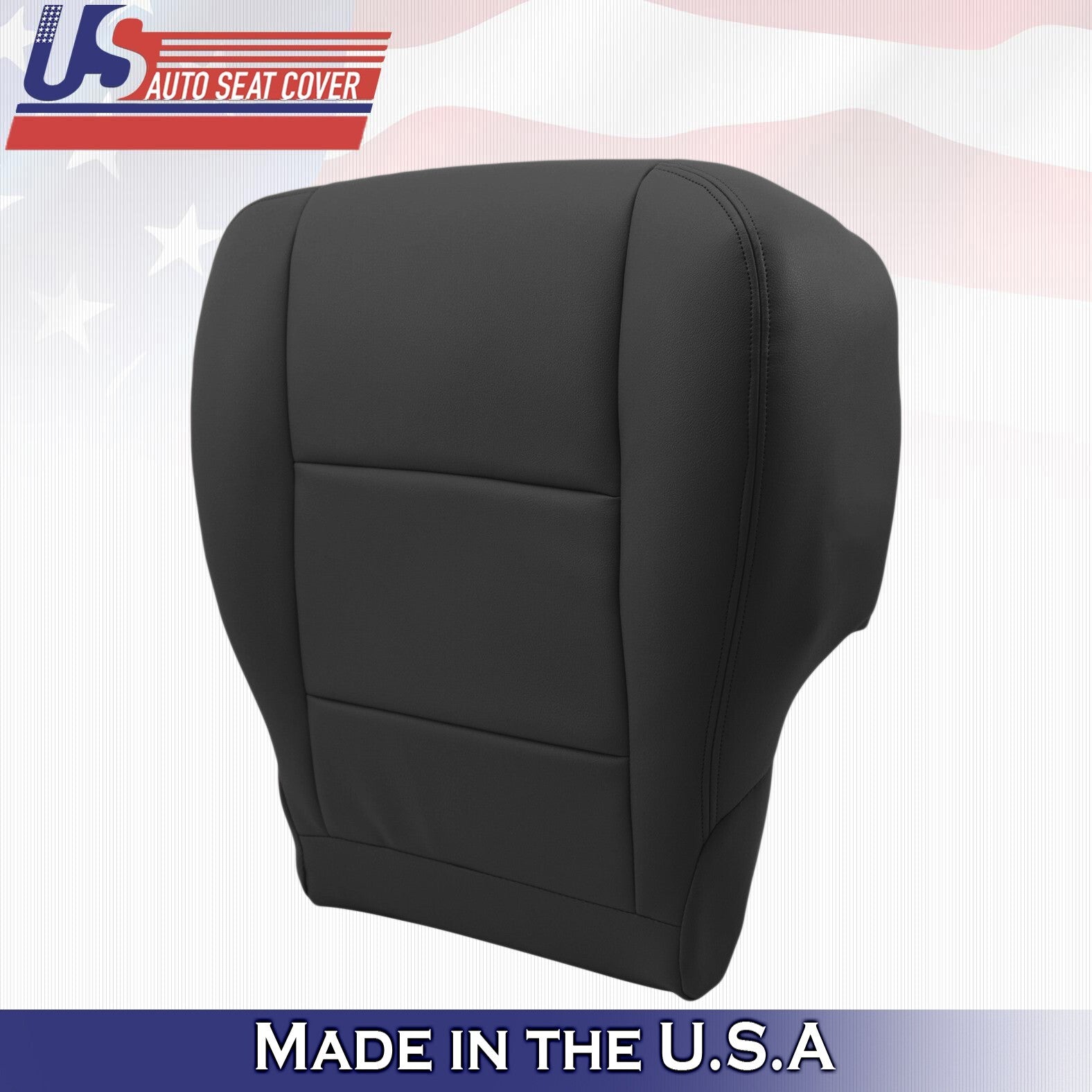 2000 to 2004 For Toyota Tundra Passenger Side Bottom Leather Seat Cover Black