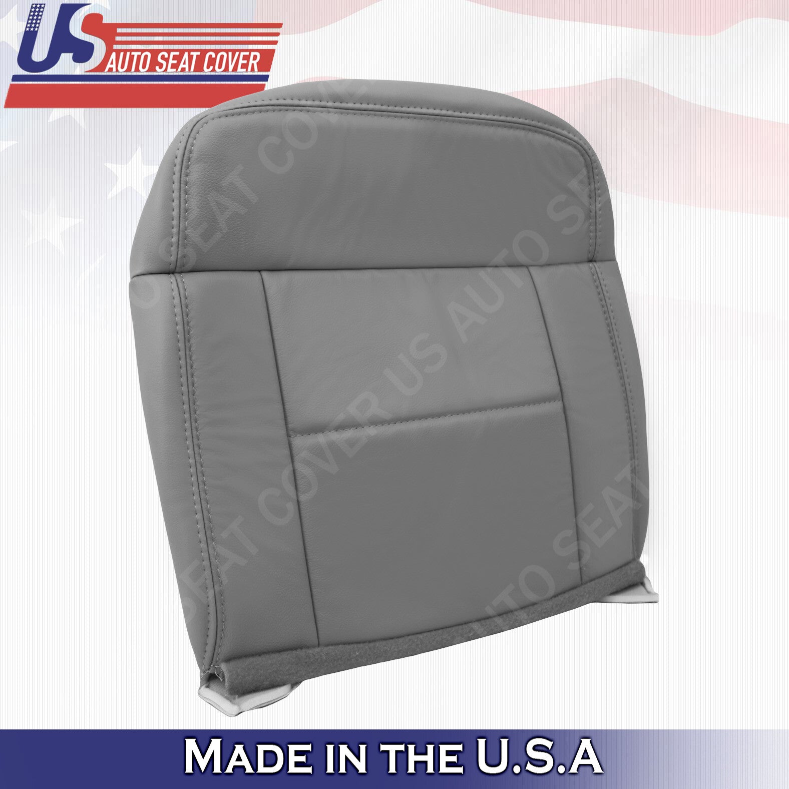 Rear Driver & Passenger Bottoms Leather Covers Gray 2004 to 2008 Fits Ford F150