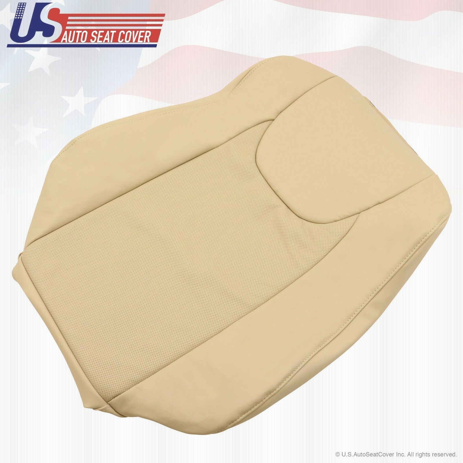 2010 to 2015 For Lexus RX350 RX450H Driver Top & Bottom Leather Seat Cover Tan