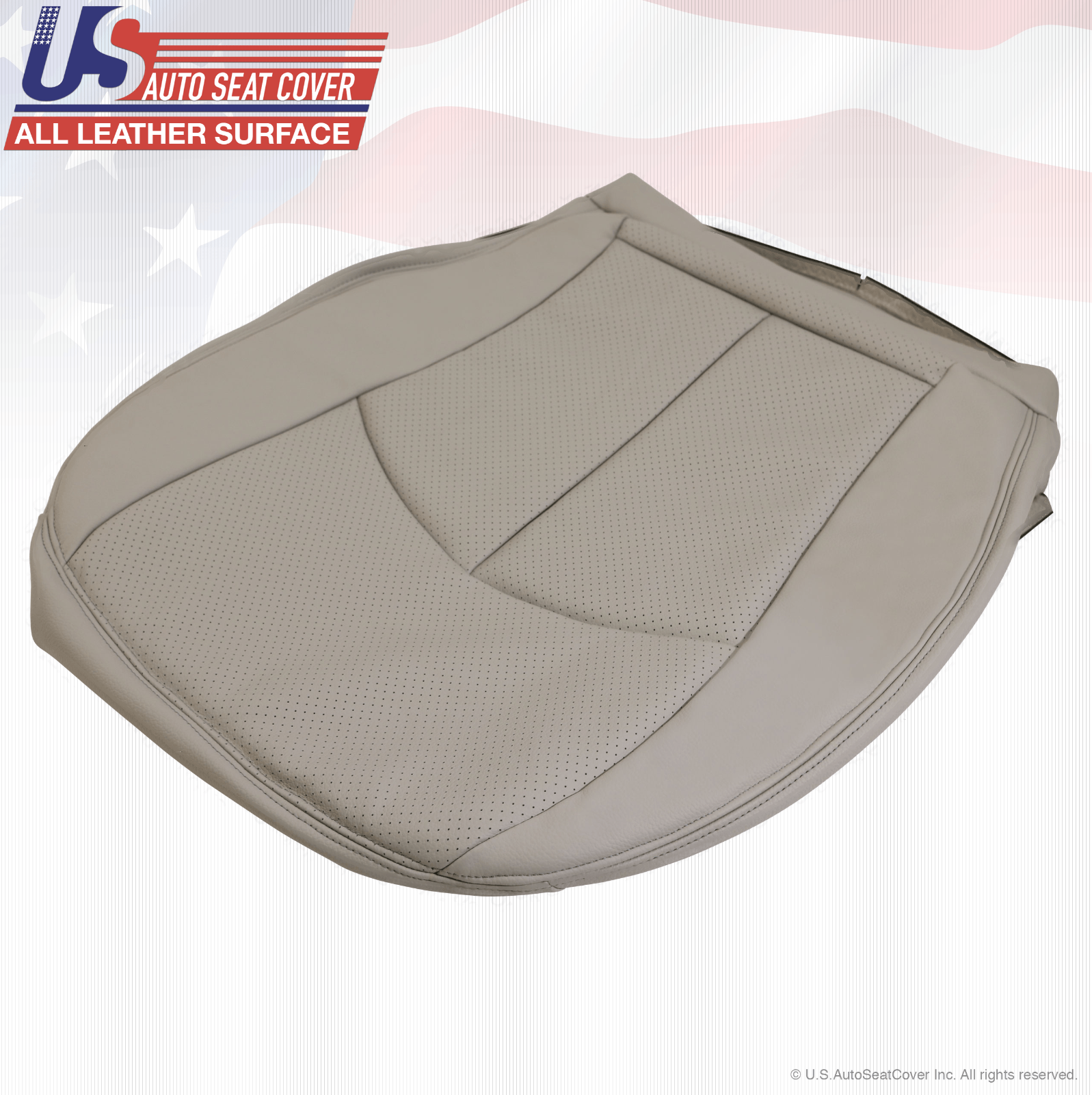 2004 - 2009 Mercedes-Benz E320 Driver-Passenger Bottom Seat Cover Leather Gray