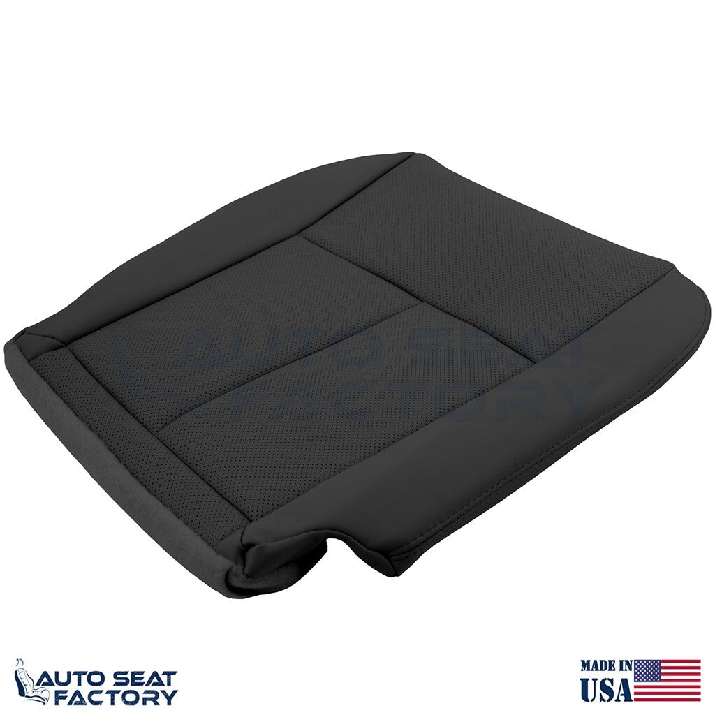 2014 -2020 Fits Infiniti Q50 PASSENGER Bottom Black Vinyl Seat Cover, PERFORATED
