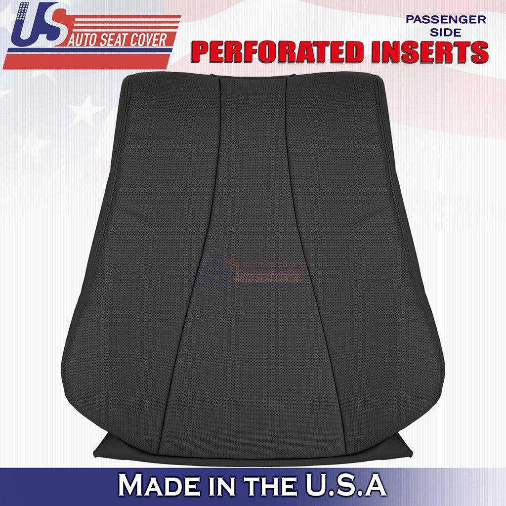 2000 to 2006 Fits Mercedes Benz S430 Passenger Bottom &Top Leather Cover Black
