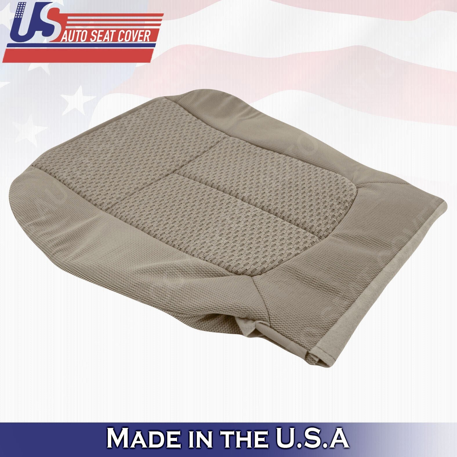 2011 - 2014 FITS Ford F150 Driver & Passenger Bottoms-Tops Cloth Cover Abode Tan