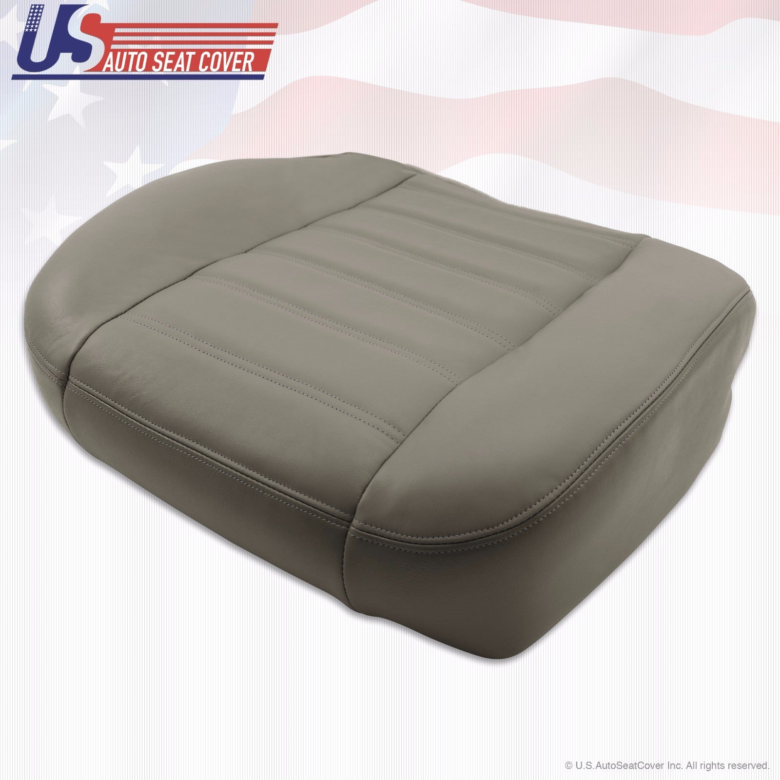 2003 2004 2005 2006 2007 Hummer H2 Passenger Top Bottom Leather Seat Covers Gray
