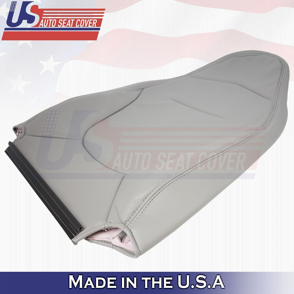 Passenger Bottom & Top Leather Seat Cover Gray FIts 1997 1998 Ford F150 Lariat