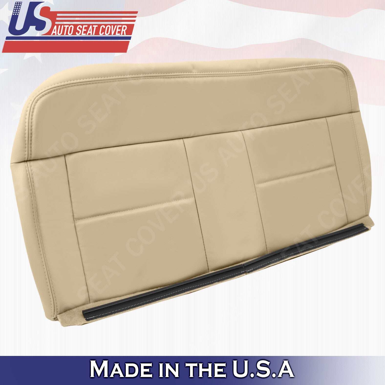 2004 Fits Ford F150 Lariat Rear Driver Bottom Leather Seat Cover Parchment an
