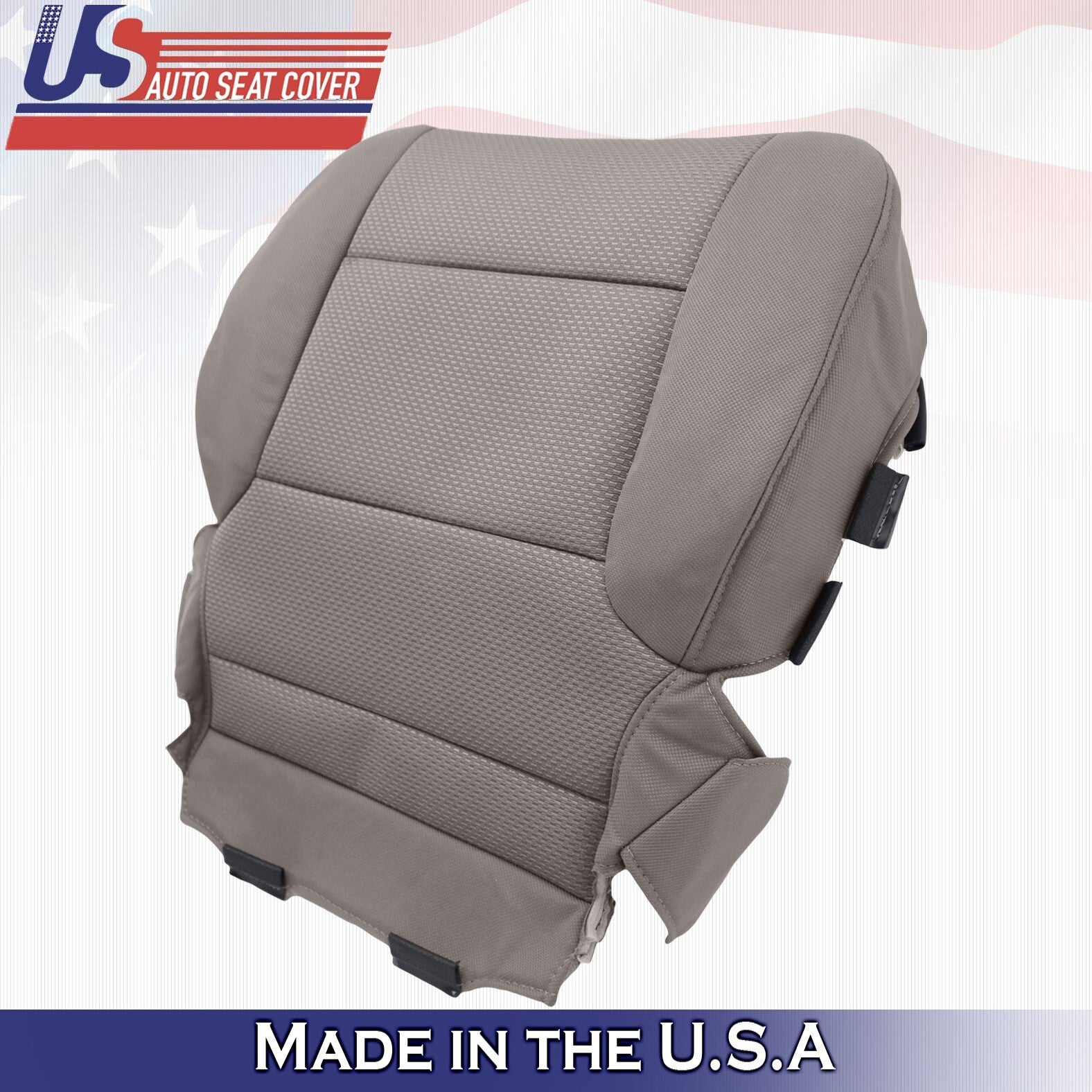 2014-2018 FOR Chevy Silverado Driver & Passenger Bottoms-Tops Cloth Cover Tan
