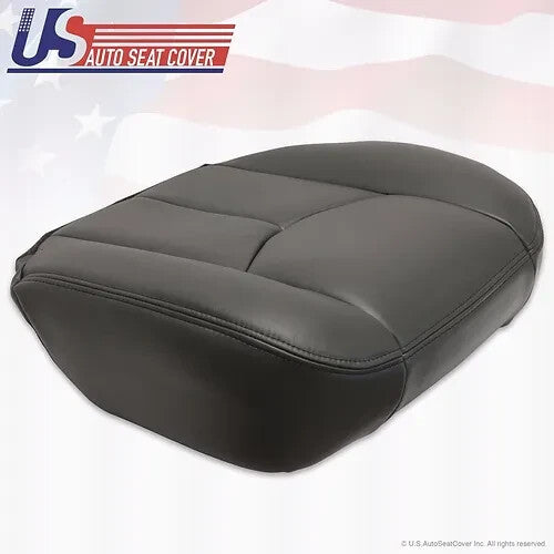 2003 to 2007 Fits Chevy Avalanche Driver Bottom Leather Seat Cover Dark Gray