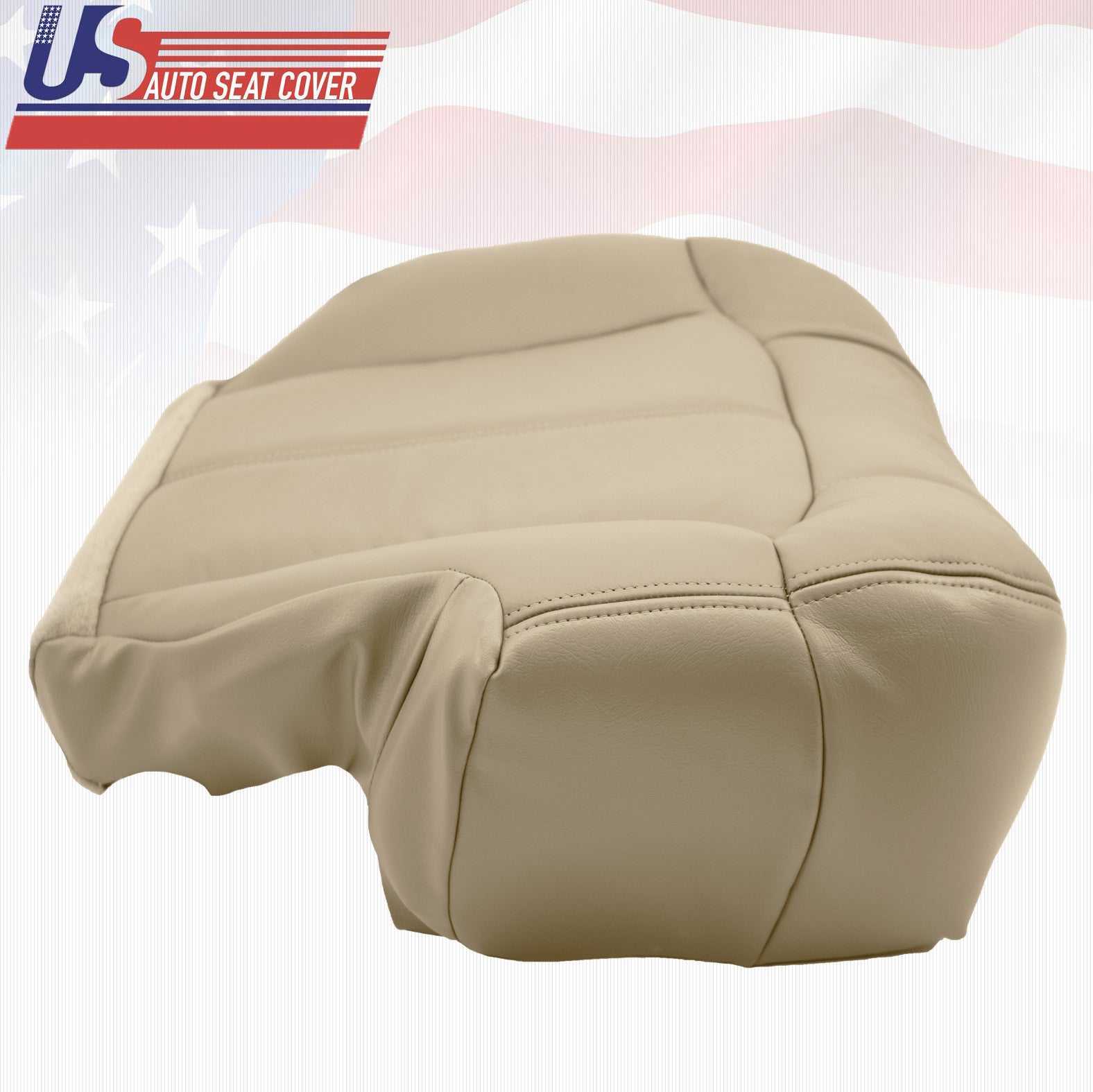 2000 2001 2002 GMC Yukon XL 1500 Driver & Passenger Bottom Vinyl Seat Cover Tan