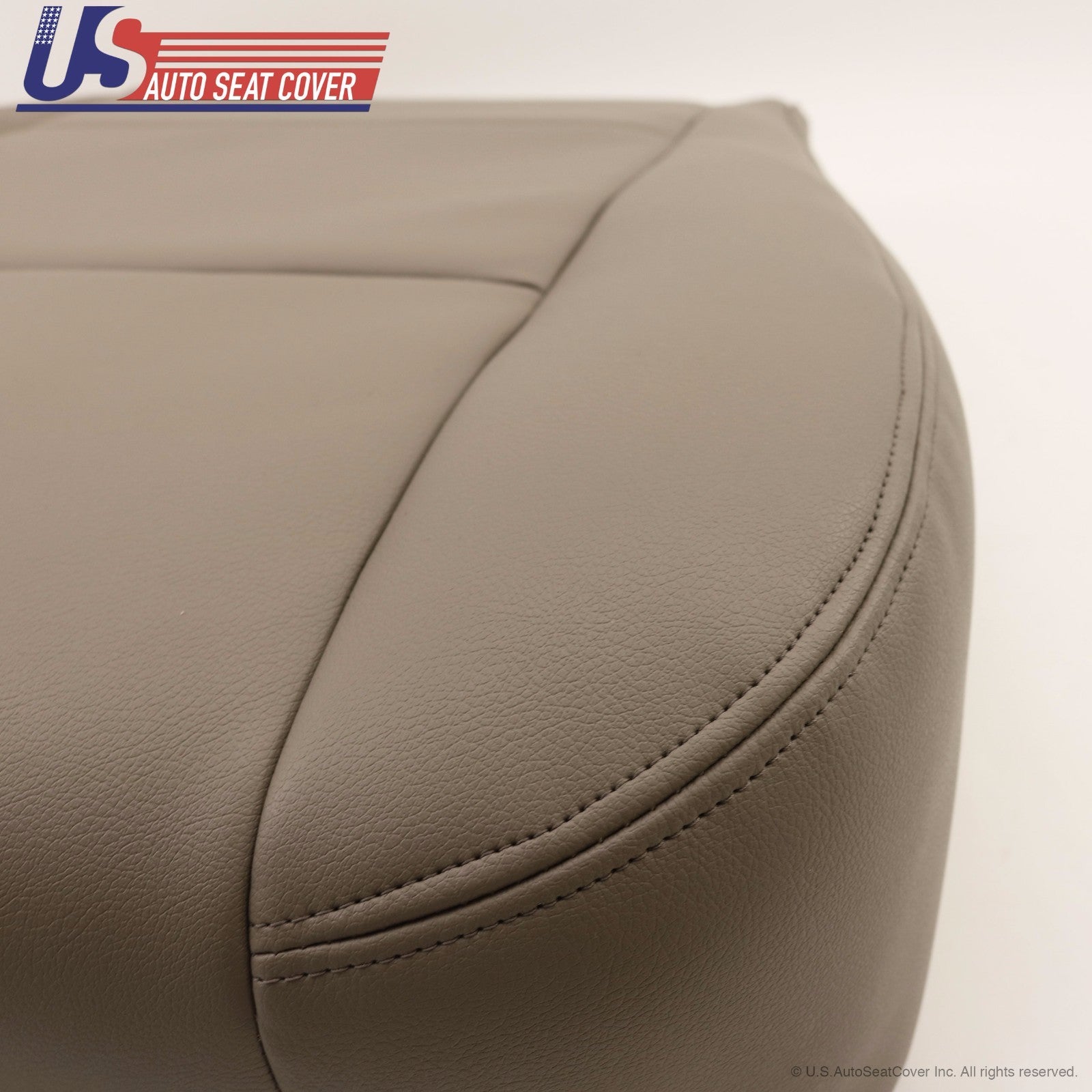 Fits 2002- 2004 Sequoia Front Passenger Side Bottom Seat Cover Leatherette Tan