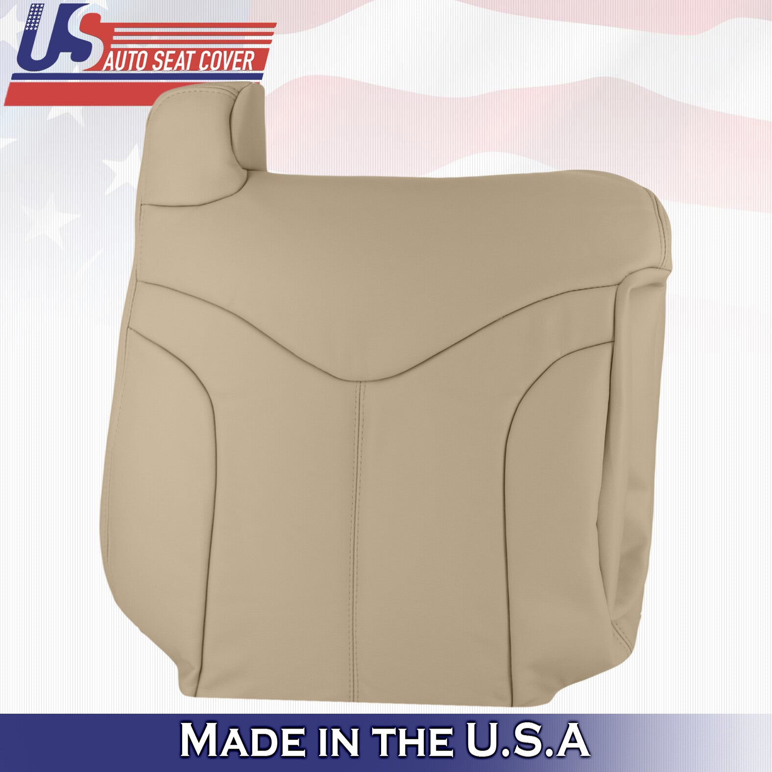 2001 2002 For GMC Yukon XL SLT SLE Passenger Top & Bottom 2x Leather Covers Tan