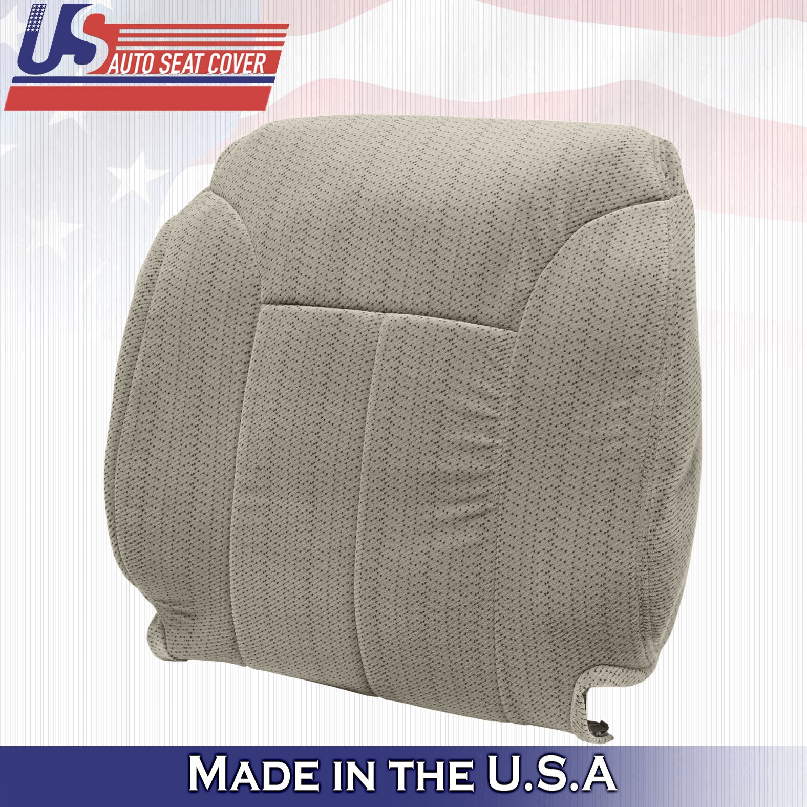 1995 to 1999 For GMC Yukon & Sierra Driver Top in Cloth Seat Cover Neutral Tan