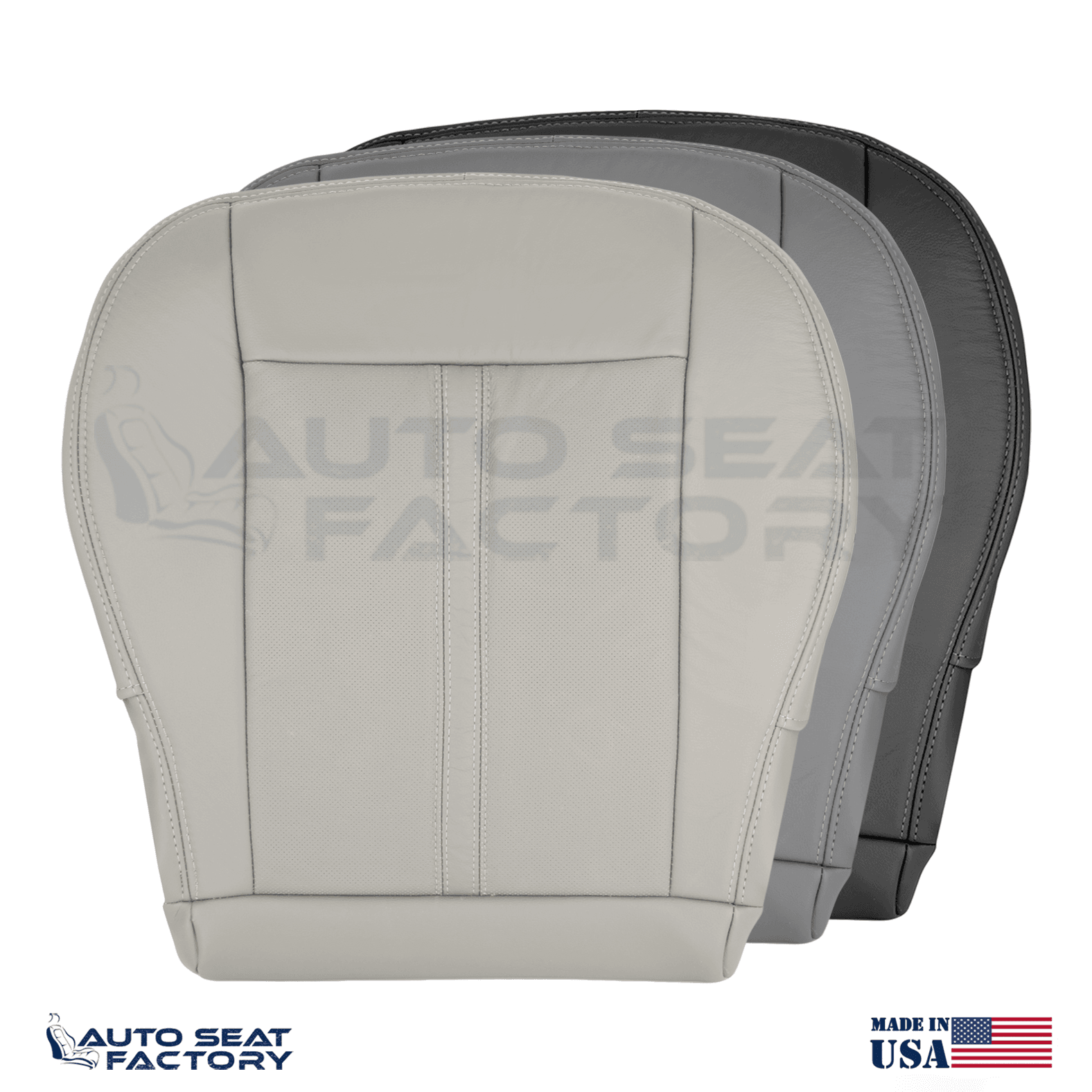 Fits 2010 - 2016 Cadillac SRX PASSENGER Bottom Vinyl Seat Cover, Perforated