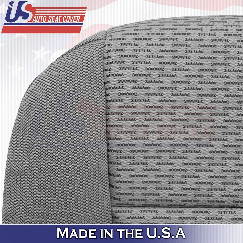Passenger Bottom Cloth Seat Cover Med Gray 2015 to 2019 Fits Ford F150 XLT