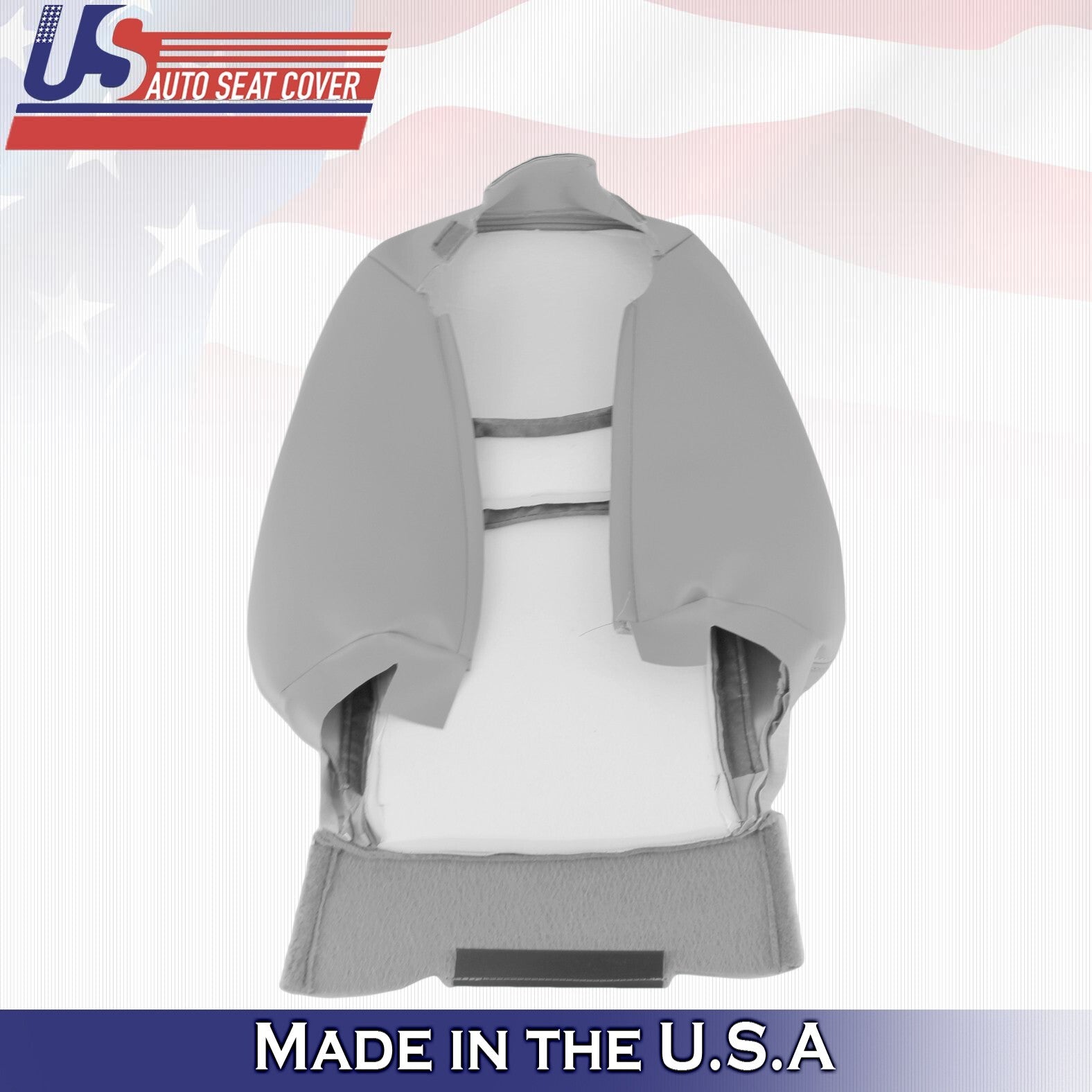 2001 2002 2003 For Toyota Highlander Driver Top & Bottom Leather Seat Cover Gray