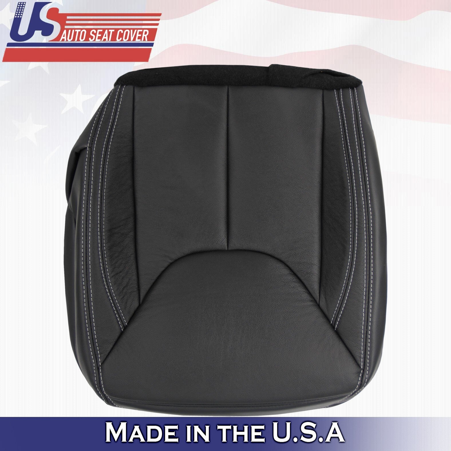 2011-2017 For Jeep Wrangler Rubicon Driver Bottom Leather Seat Cover Black