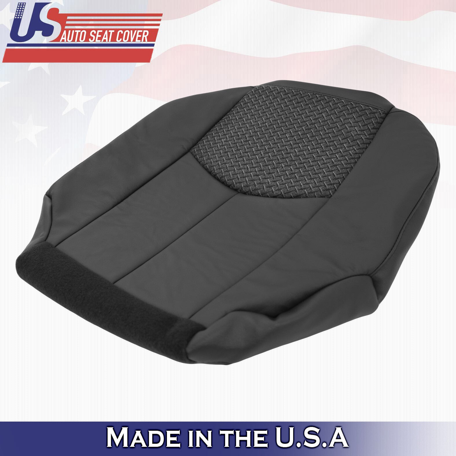Chevy Avalanche 1500 2500 LT DRIVER Bottom Leather/Cloth Cover DK Gray 2003 2004