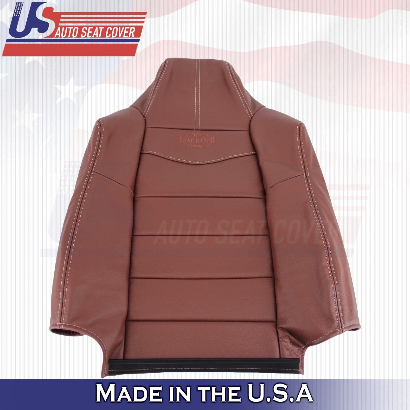 2008 to 2010 For Ford F250 F350 King Ranch Driver & Passenger Top Leather Covers