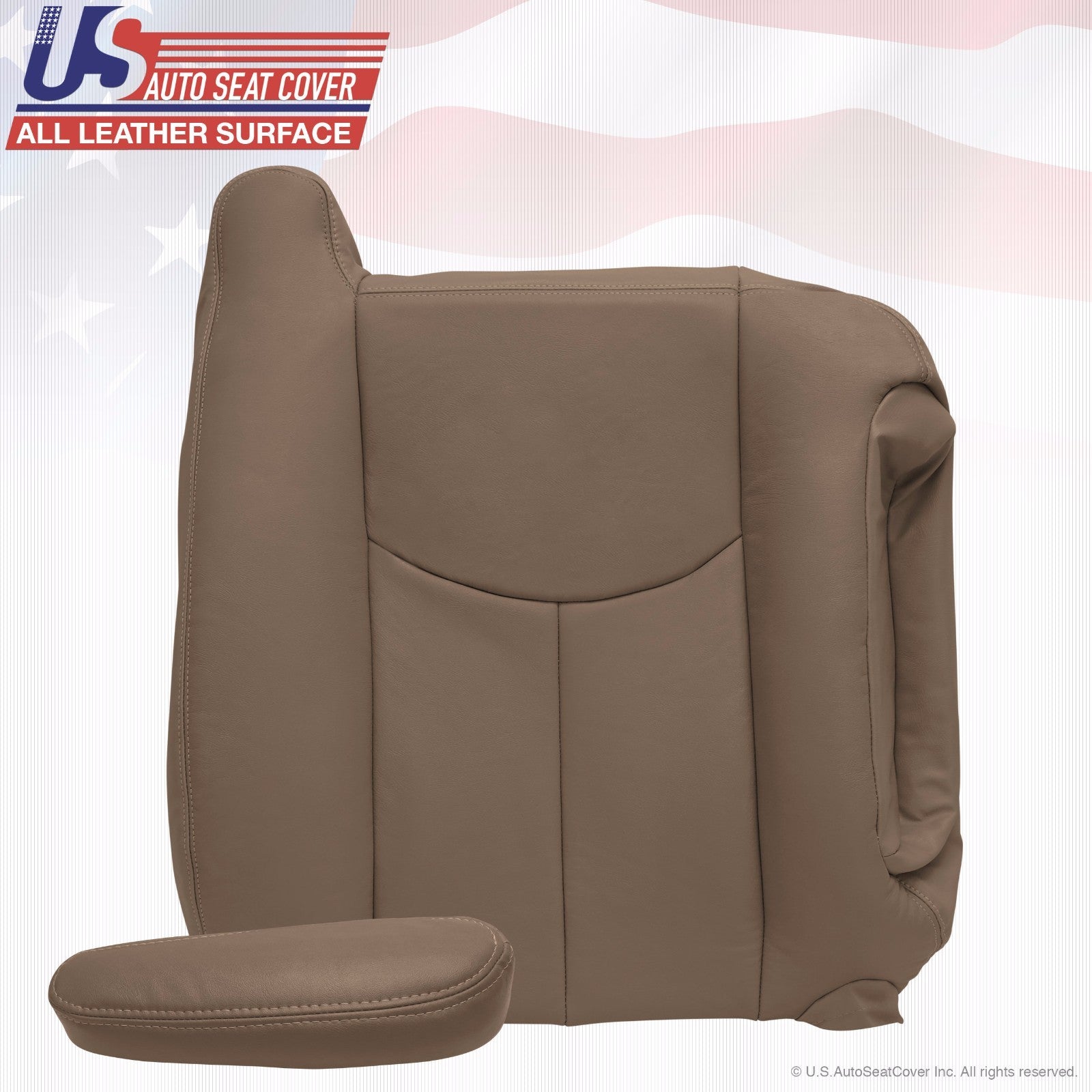 2003 To 06 GMC Sierra 1500 2500 3500 HD Upholstery leather seat cover Tan 52I