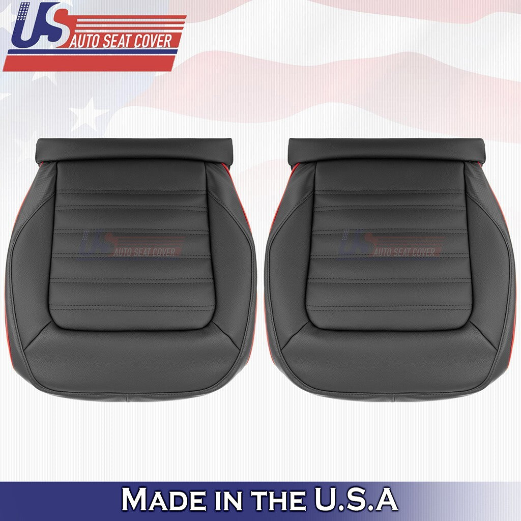 2014 Fits Volkswagen Jetta GLI Front Set Bottoms Synthetic leather Cover Black
