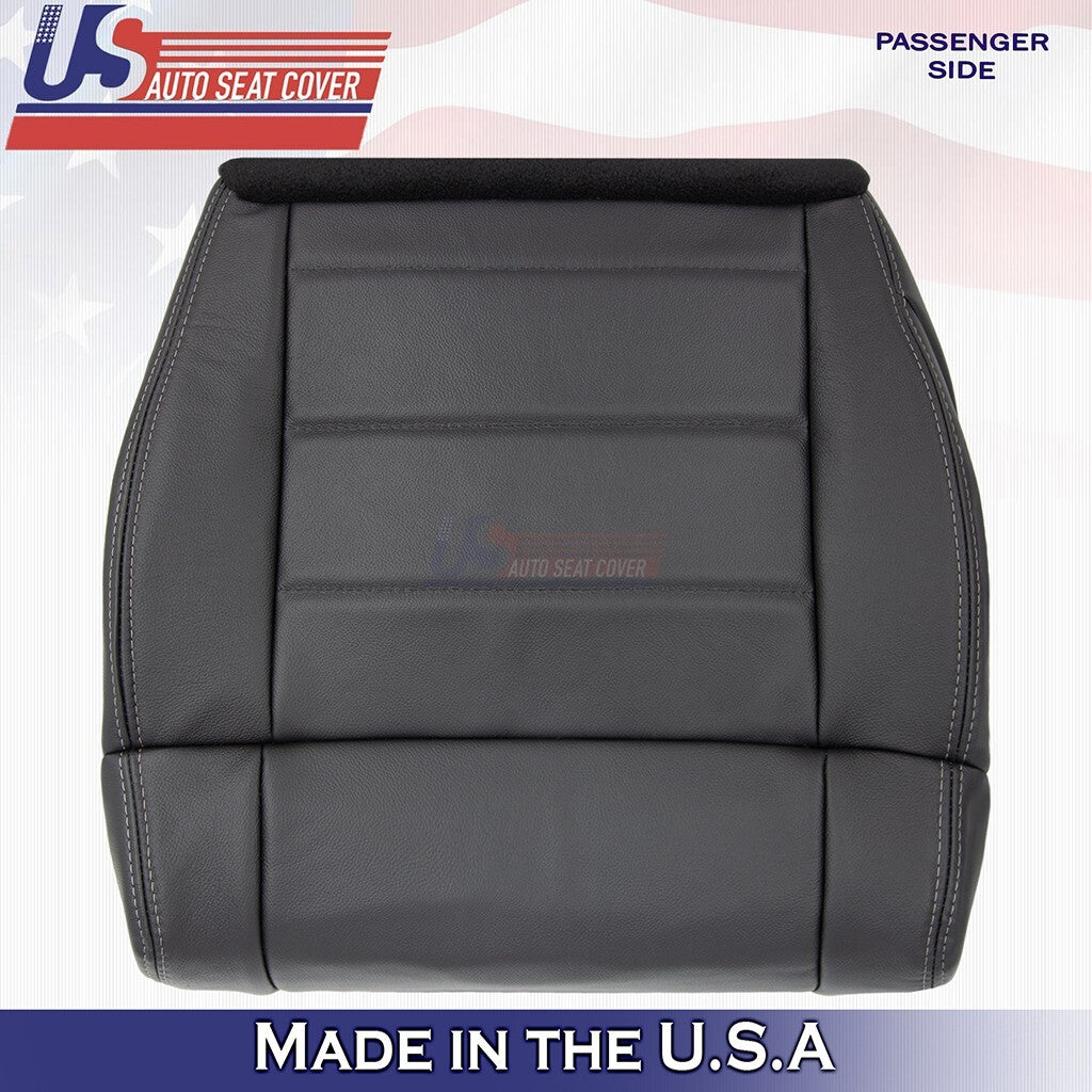2008 to 2012 Fits Jeep Wrangler Front Set Bottoms Leather Seat Cover Black