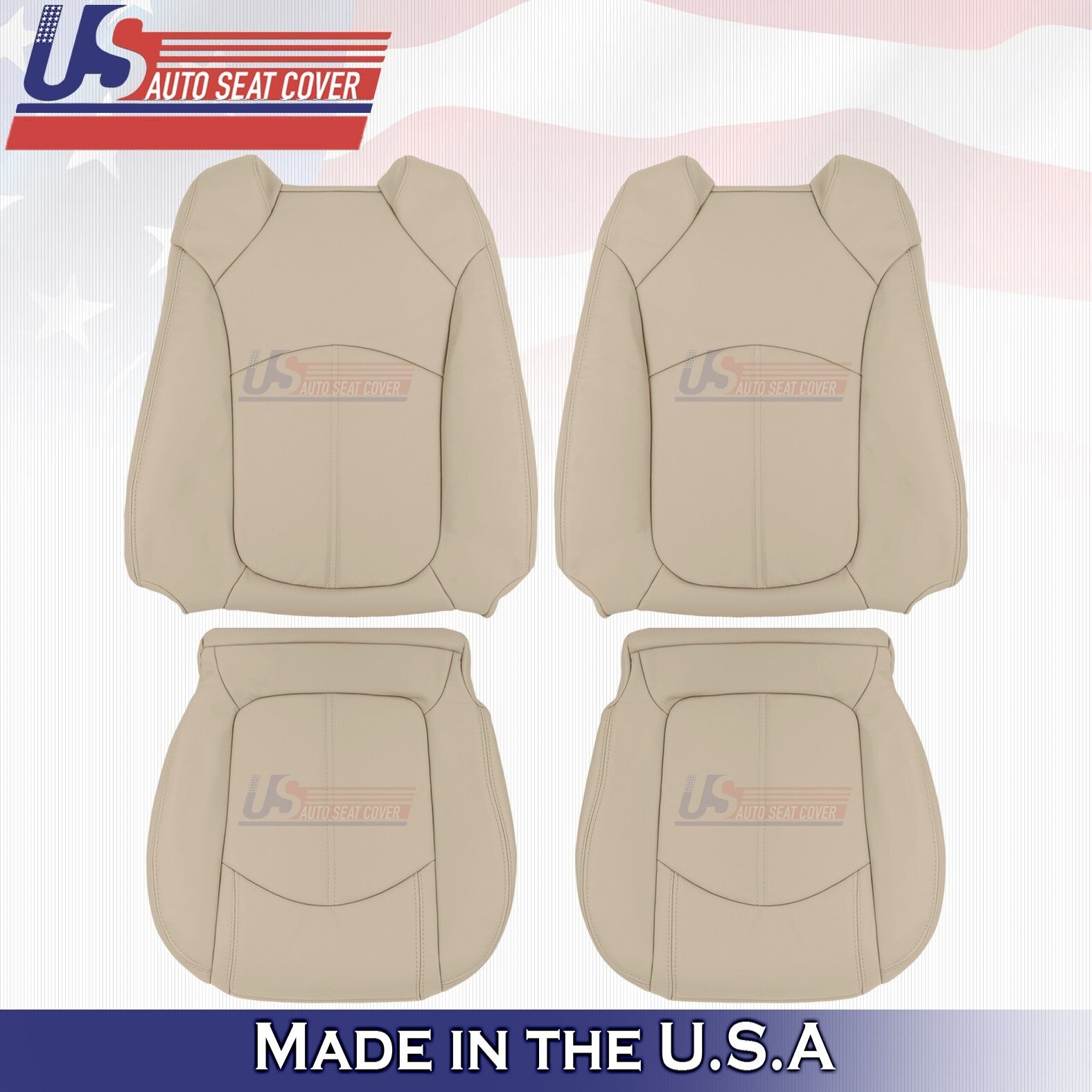 2008-2012 For Buick Enclave Driver & Passenger Tops & Bottoms Covers Tan
