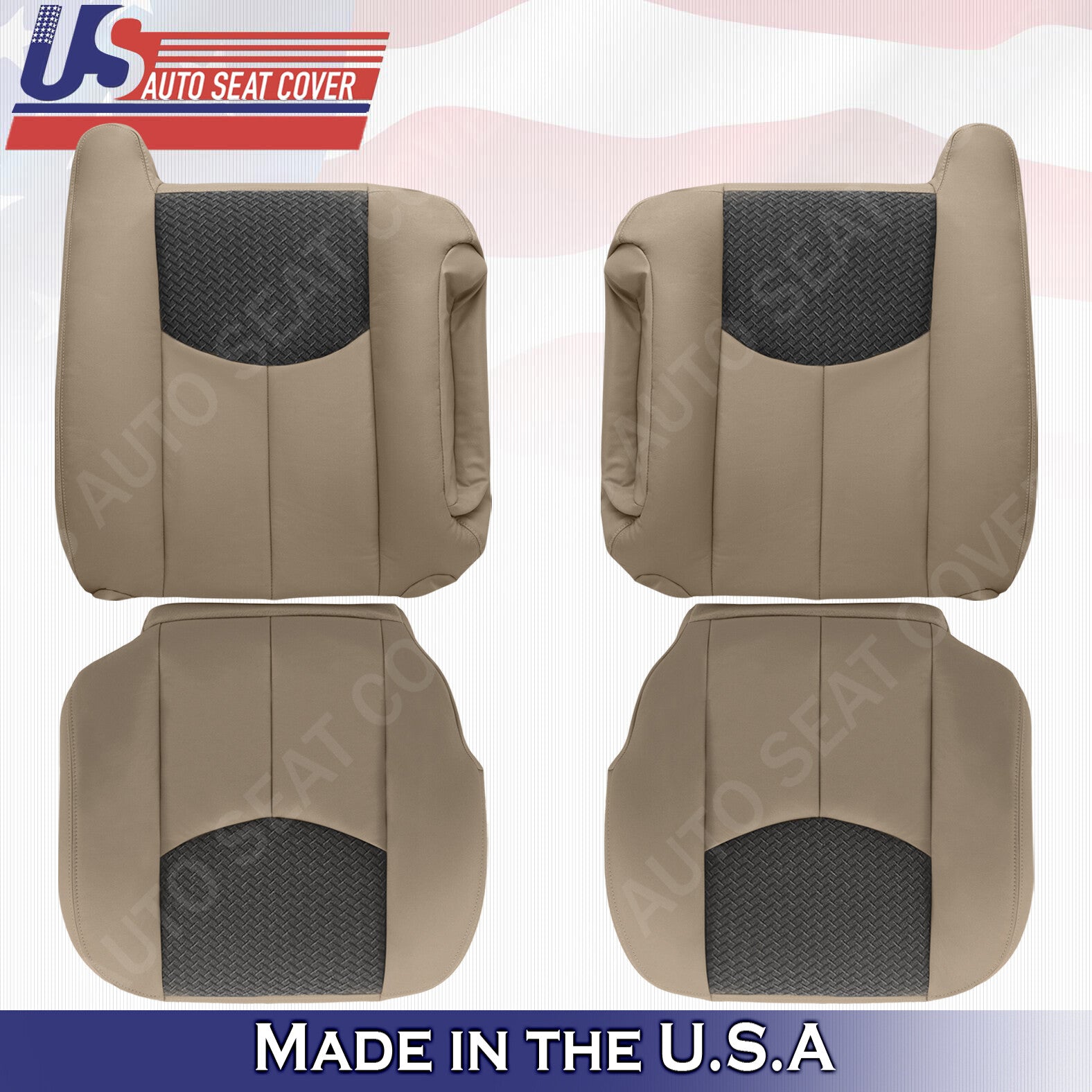 2003 2004 2005 2006 Chevy Avalanche Driver Passenger Leather/Cloth Cover Neutral