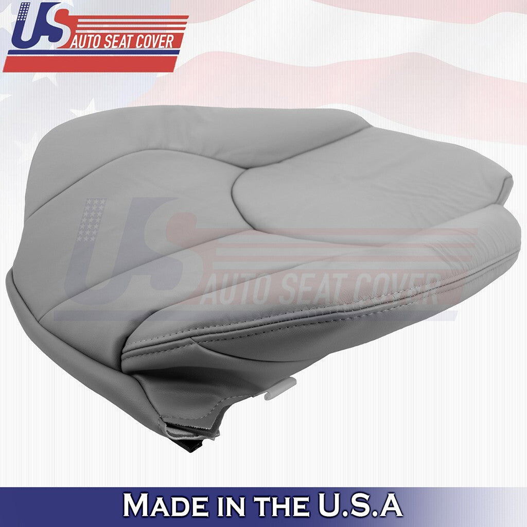 1996 to 2002 For Mercedes Benz SL500 Driver Top &Bottom Leather Seat Cover Gray