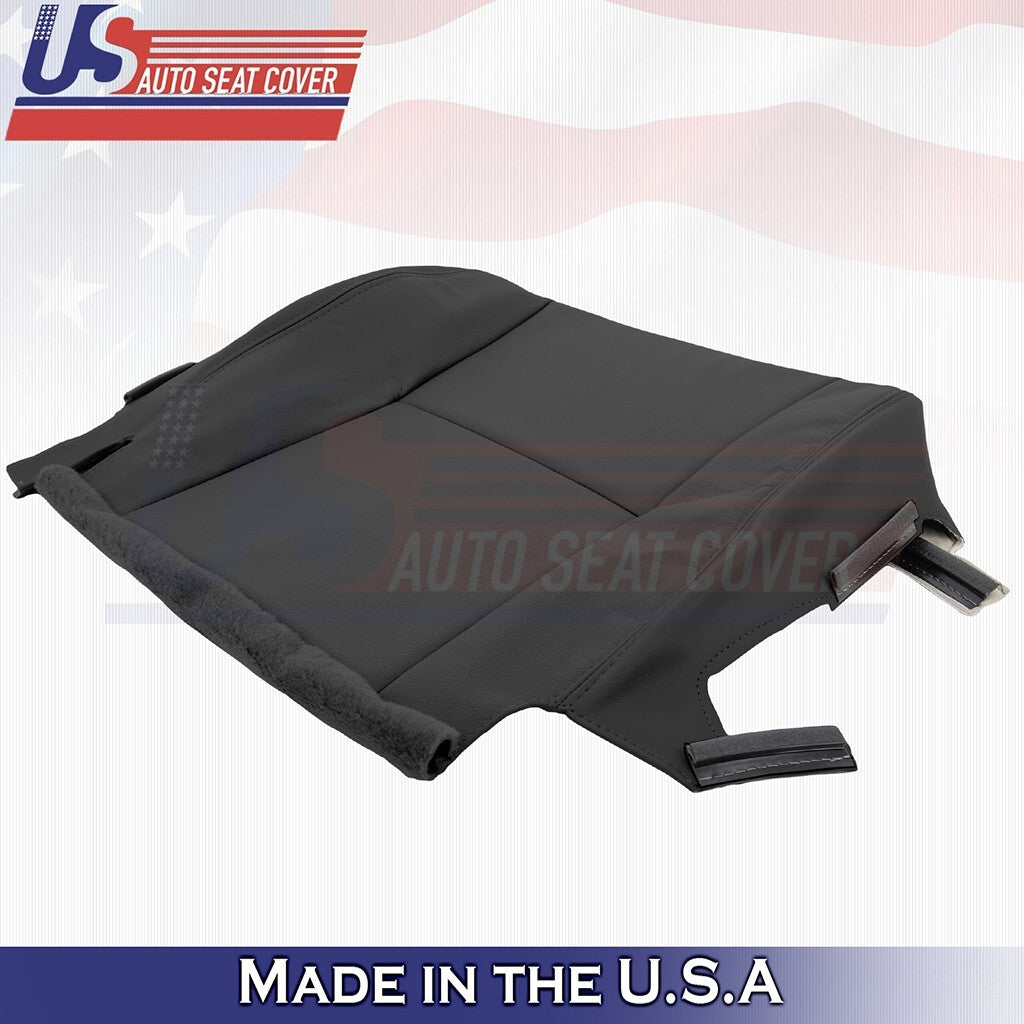 2002-2006 Fits Toyota Camry Driver & Passenger Bottoms Leather Seat Cover Black