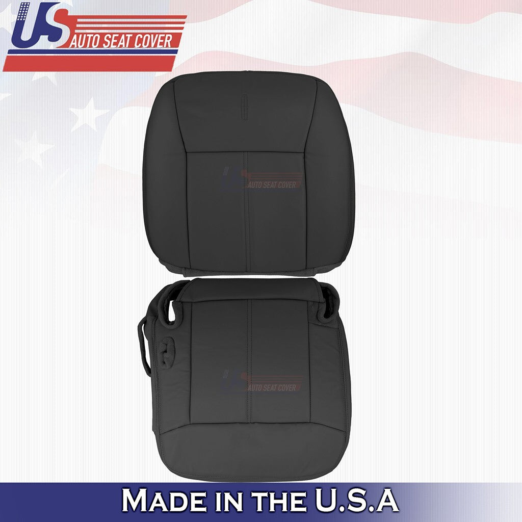 2003 2004 2005 2006 For Lincoln Town Car Driver Top Bottom Leather Cover Black